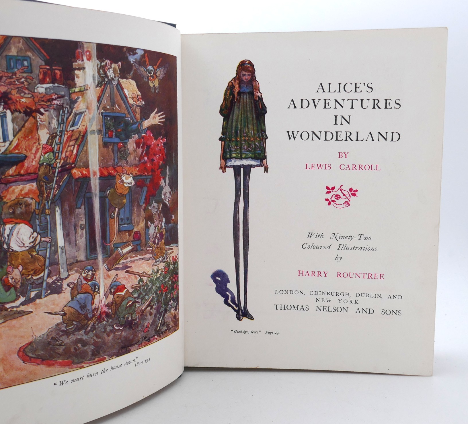 Alice's Adventures in Wonderland. Illustrations by Harry Rountree (1908) - Image 3