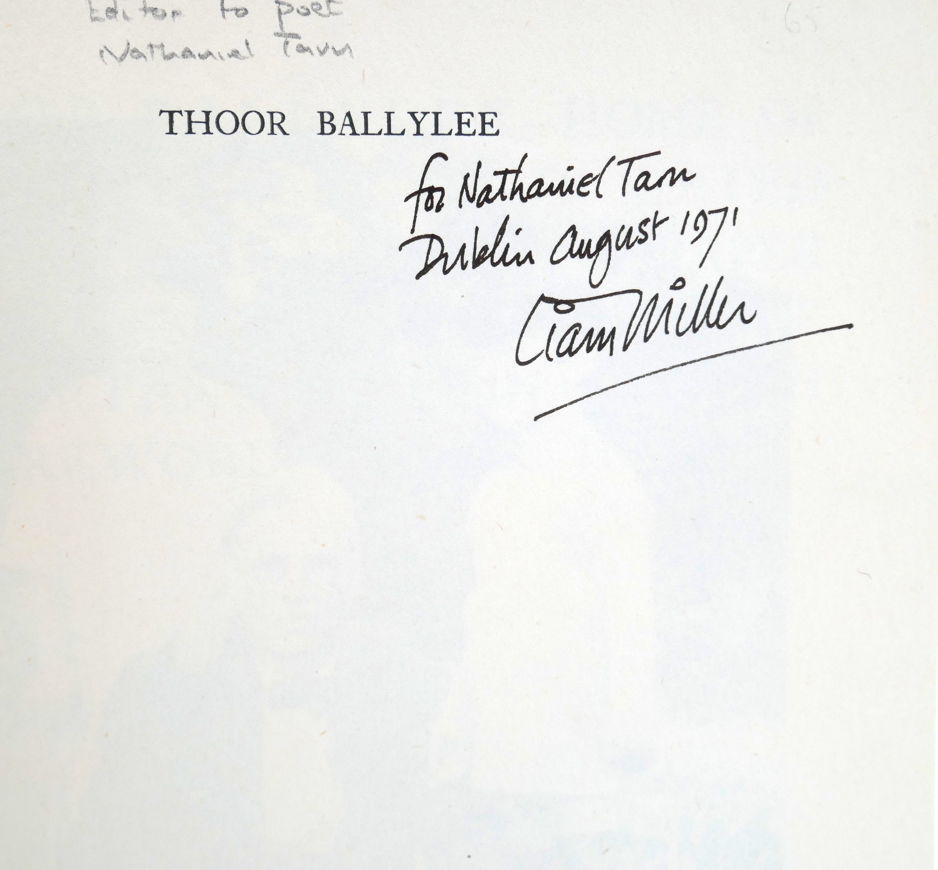 Thoor Ballylee. Inscribed by the Publisher (1965) - Image 2