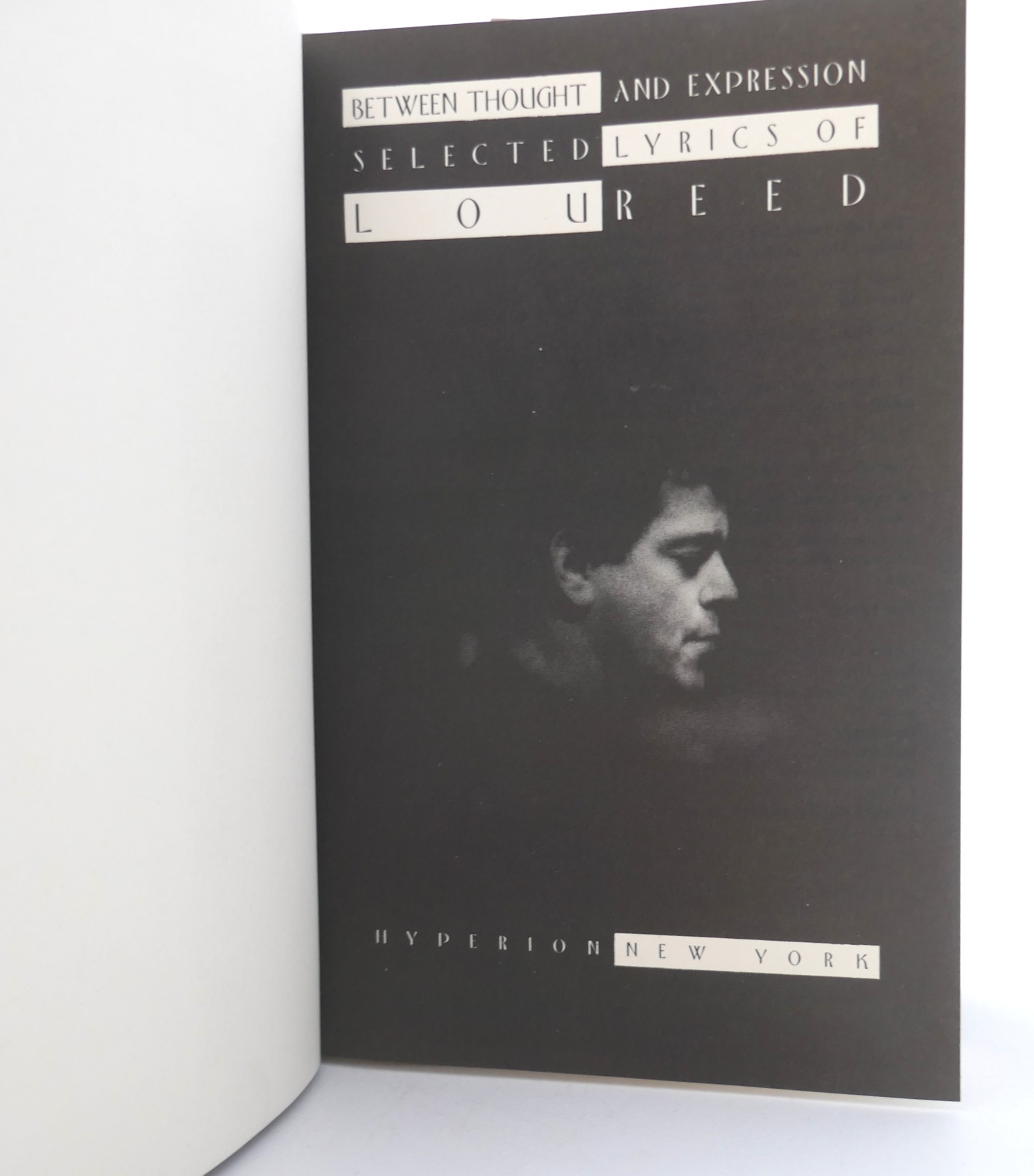Between Thought and Expression. Signed Copy (1991) - Image 3
