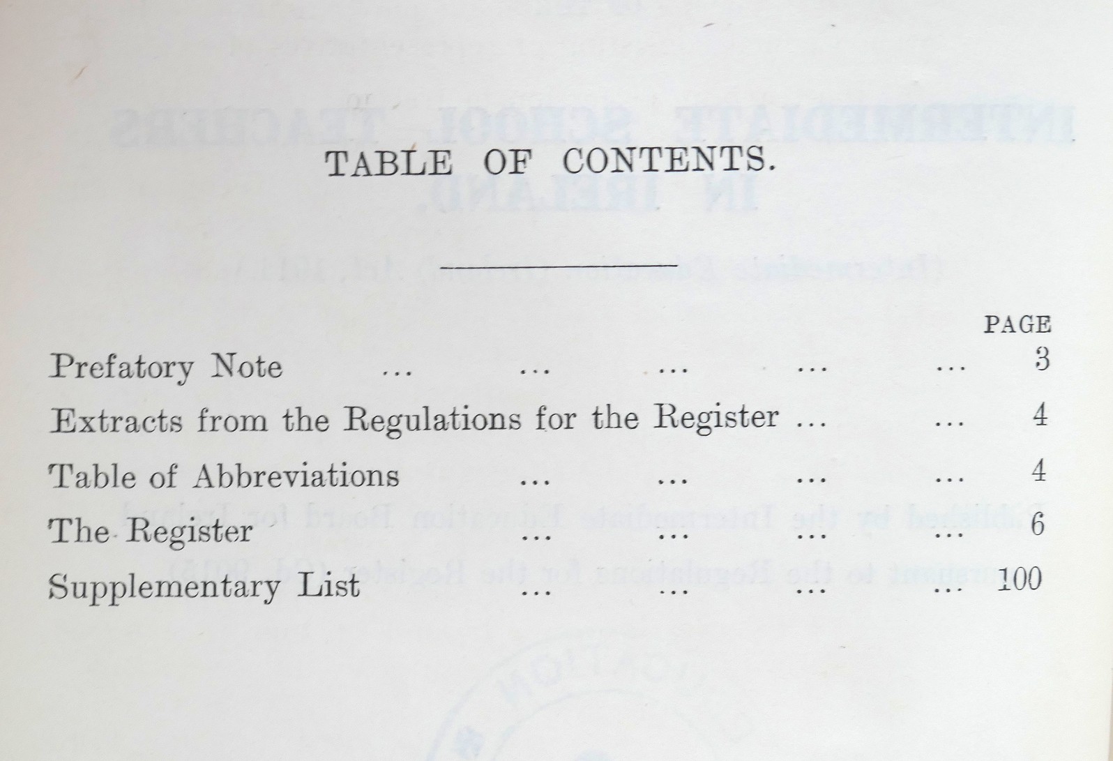 Register of the Intermediate School Teachers in Ireland (1919) - Image 3