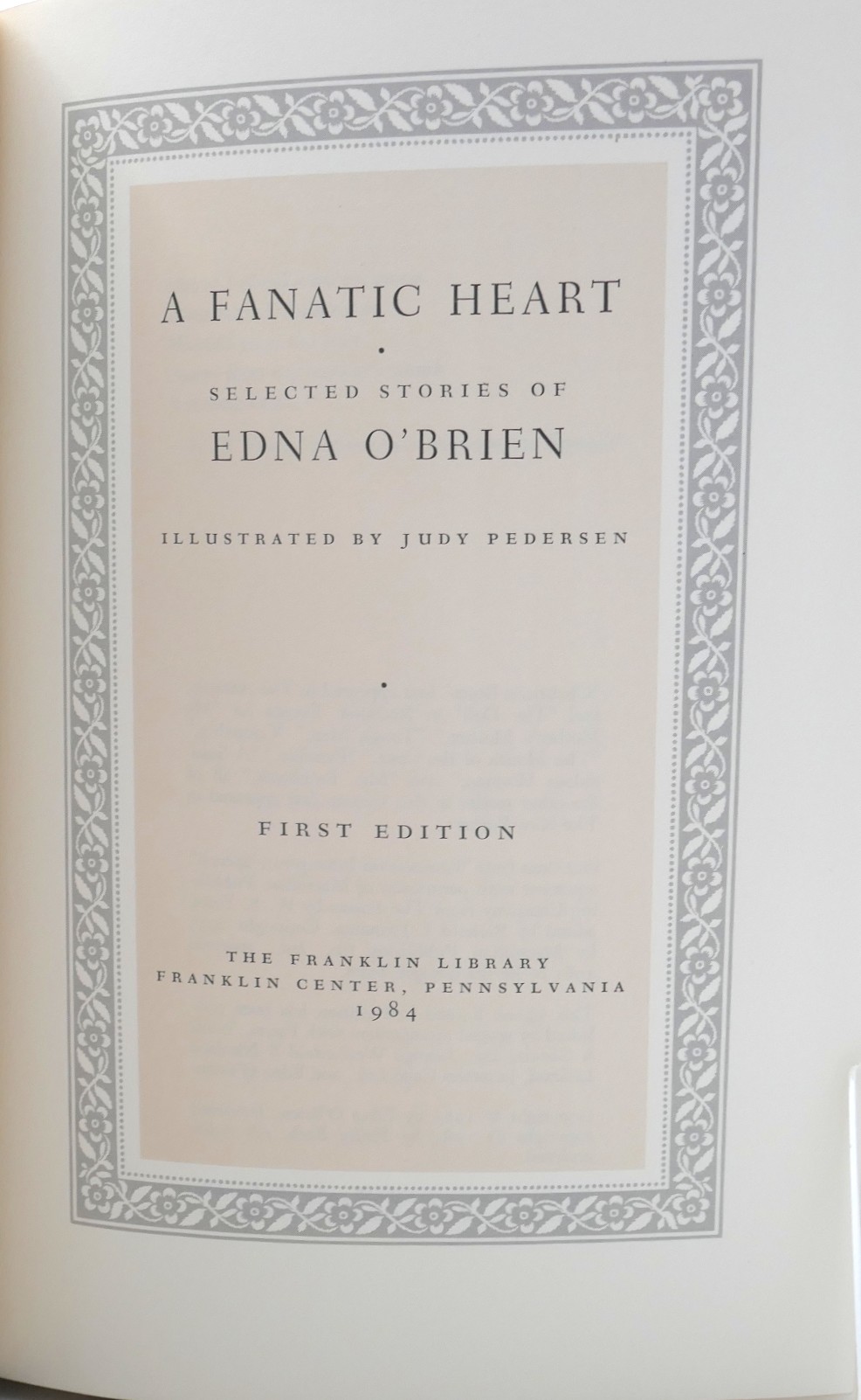 A Fanatic Heart. Selected Stories (1984) - Image 3