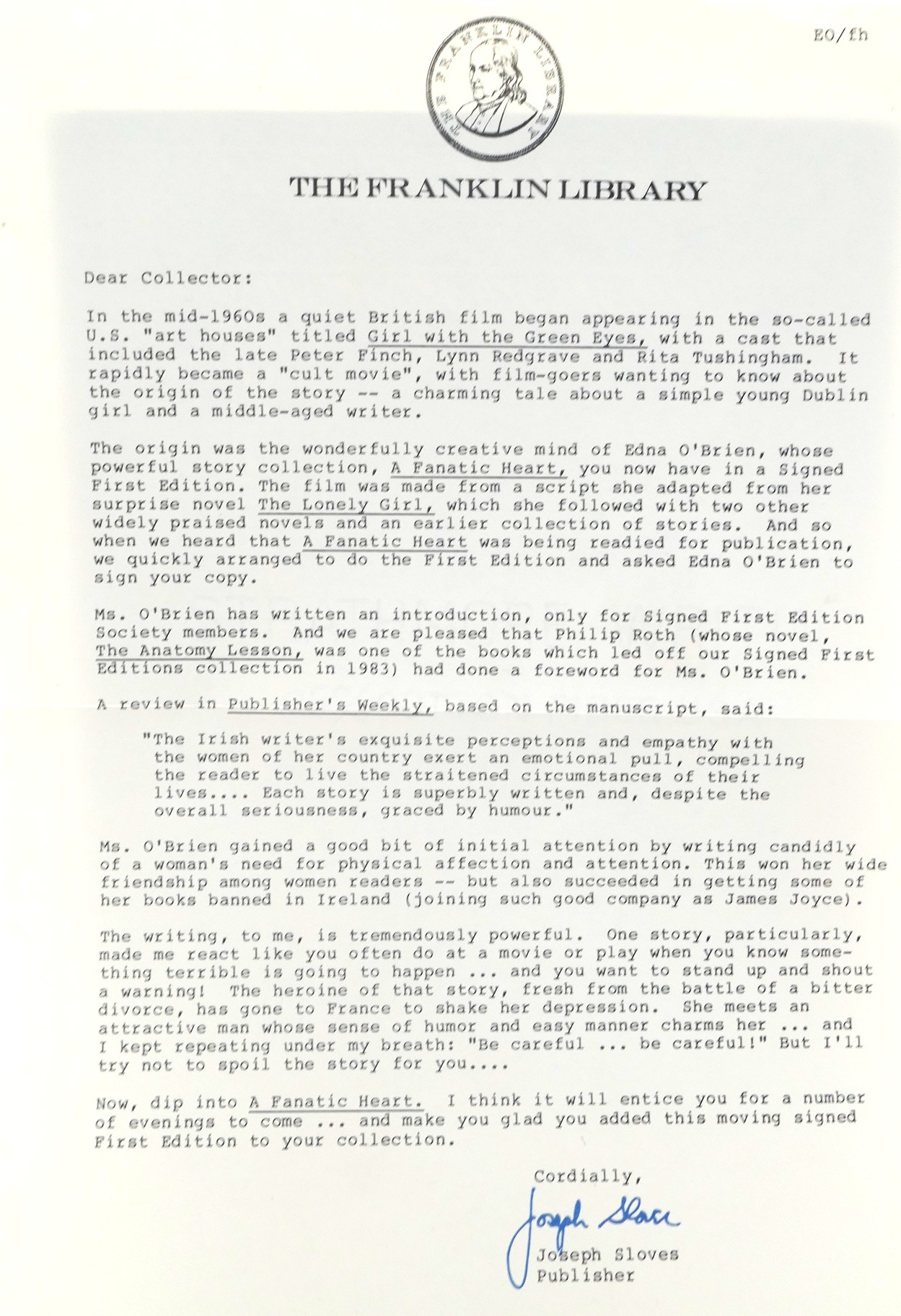 A Fanatic Heart. Selected Stories (1984) - Image 4