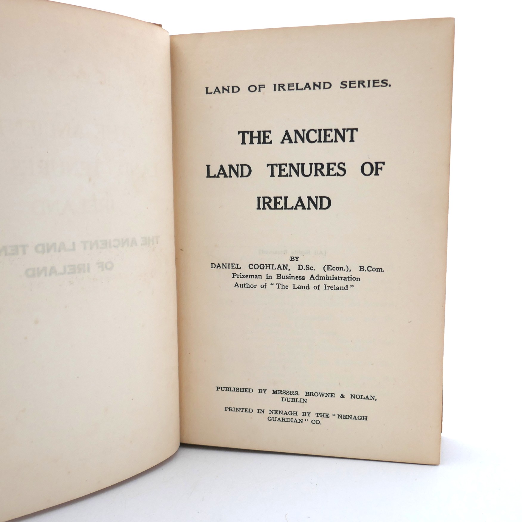 The Ancient Land Tenures of Ireland (1933) - Image 3