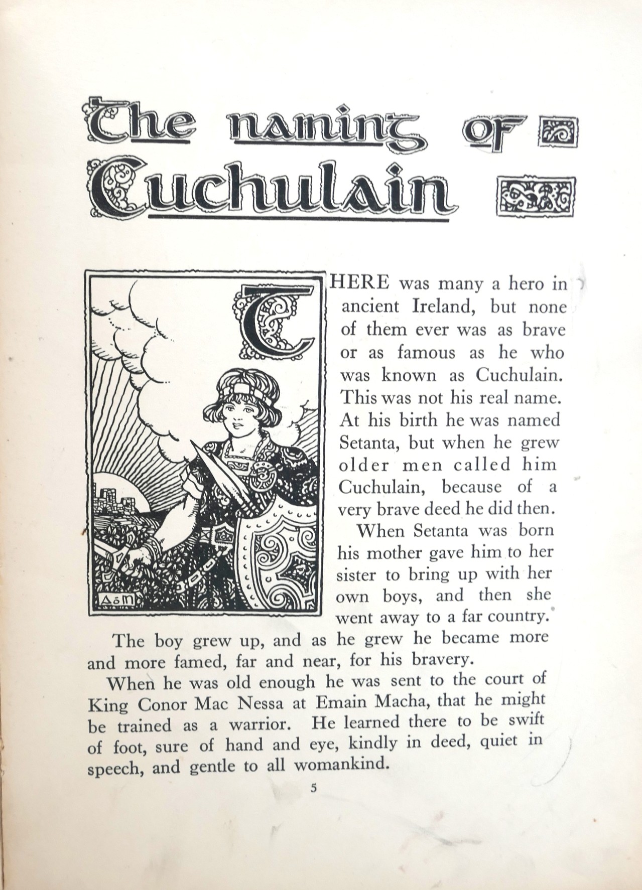 The Tale of Cuchulain. Illustrated by Austin Molloy (1923) - Image 3