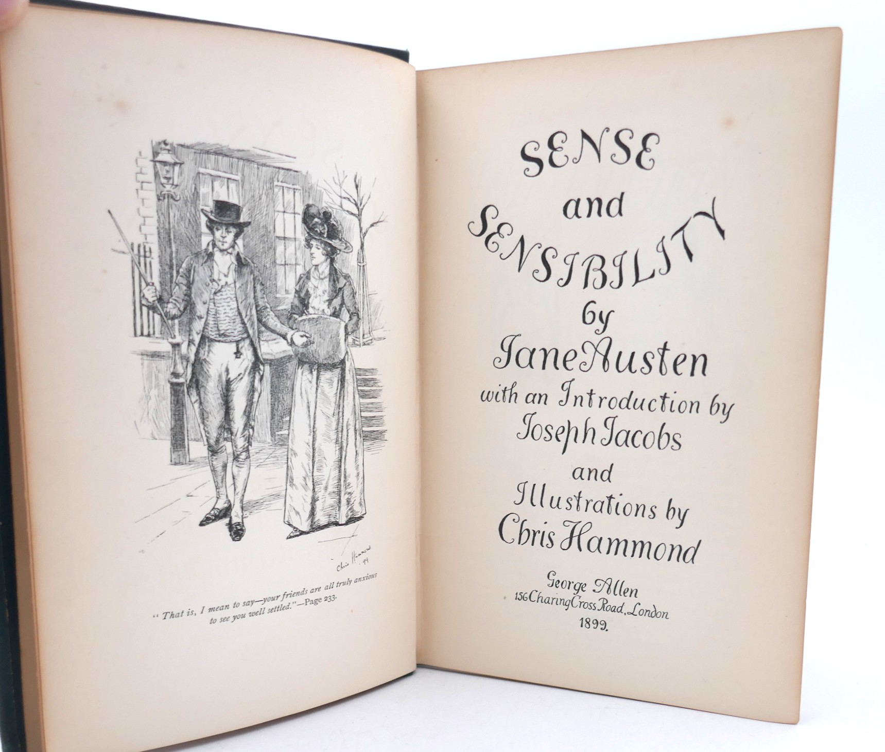 Sense and Sensibility. Illustrated by Chris Hammond (1899) - Image 3