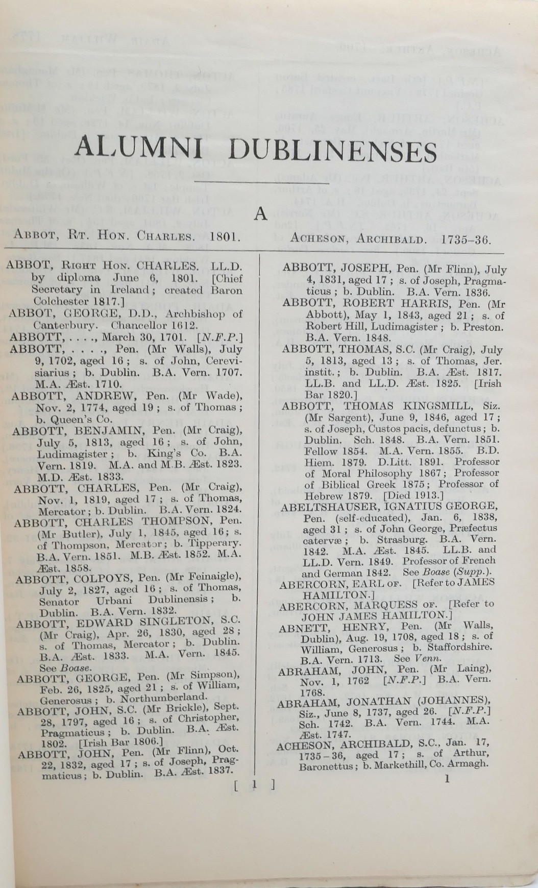 Alumni Dublinenses. Graduates, etc of Trinity College (1593-1860) - Image 3