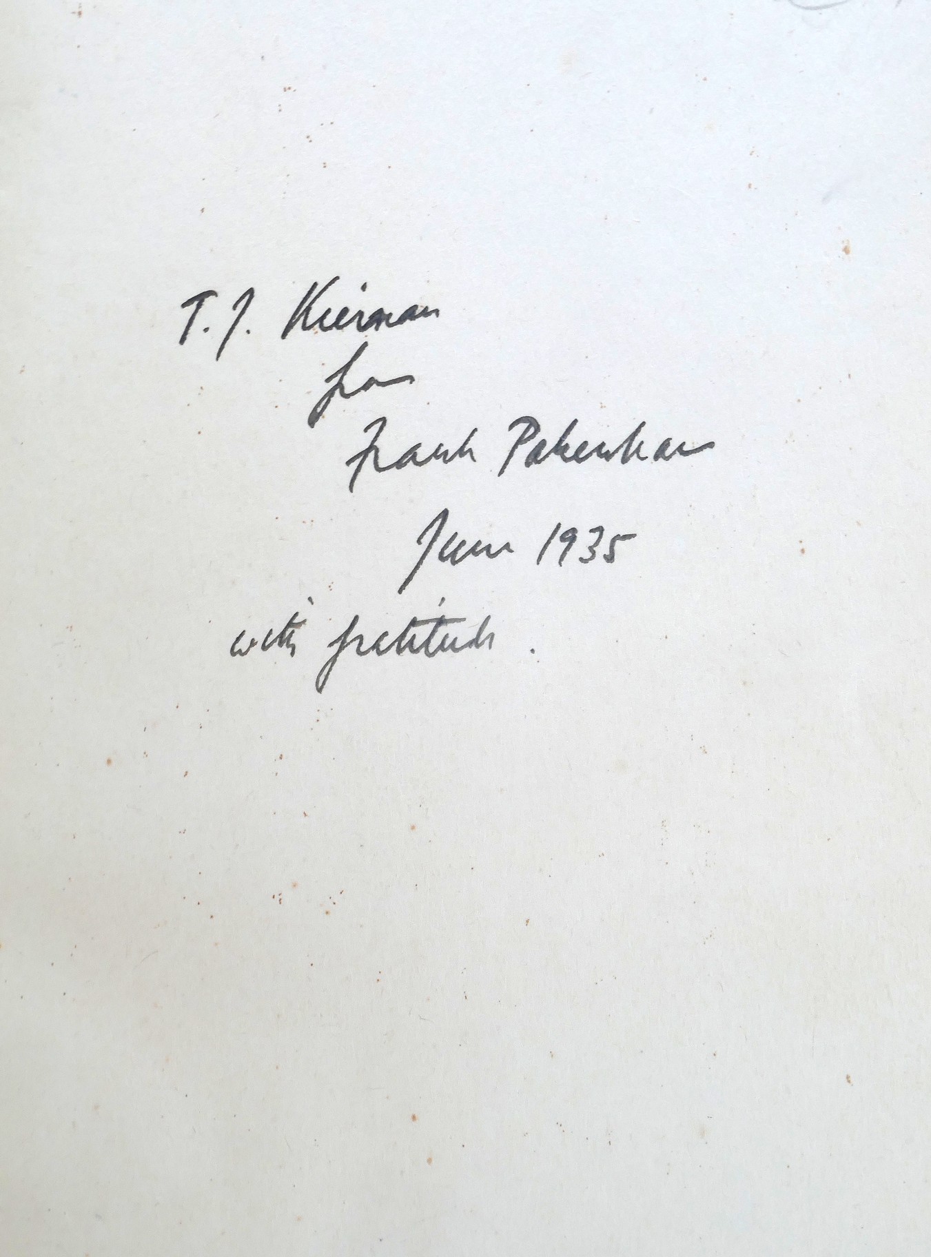 Peace by Ordeal. Inscribed by the Author (1935) - Image 3