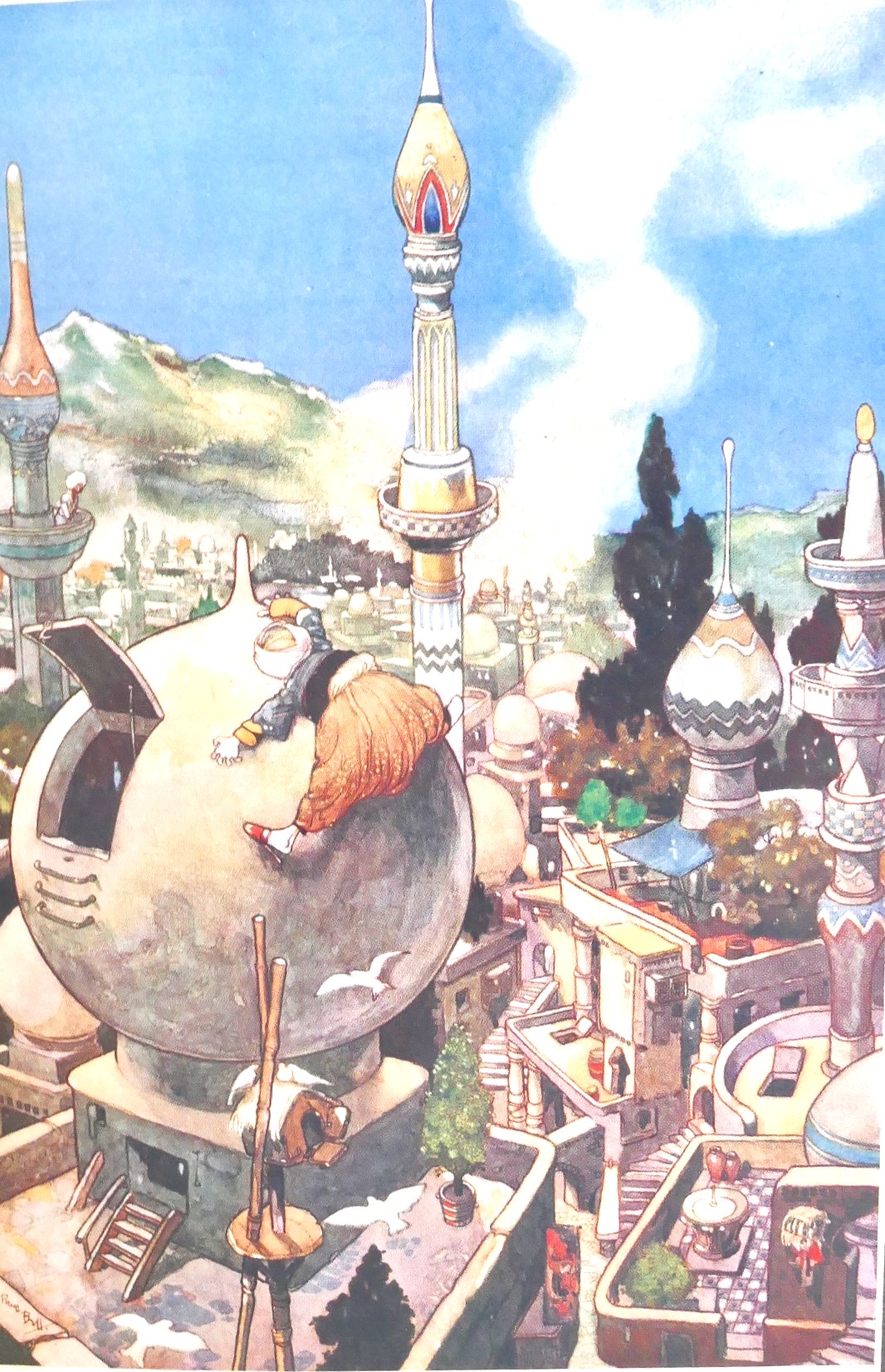 The Arabian Nights. Illustrated by Rene Bull (1917) - Image 5