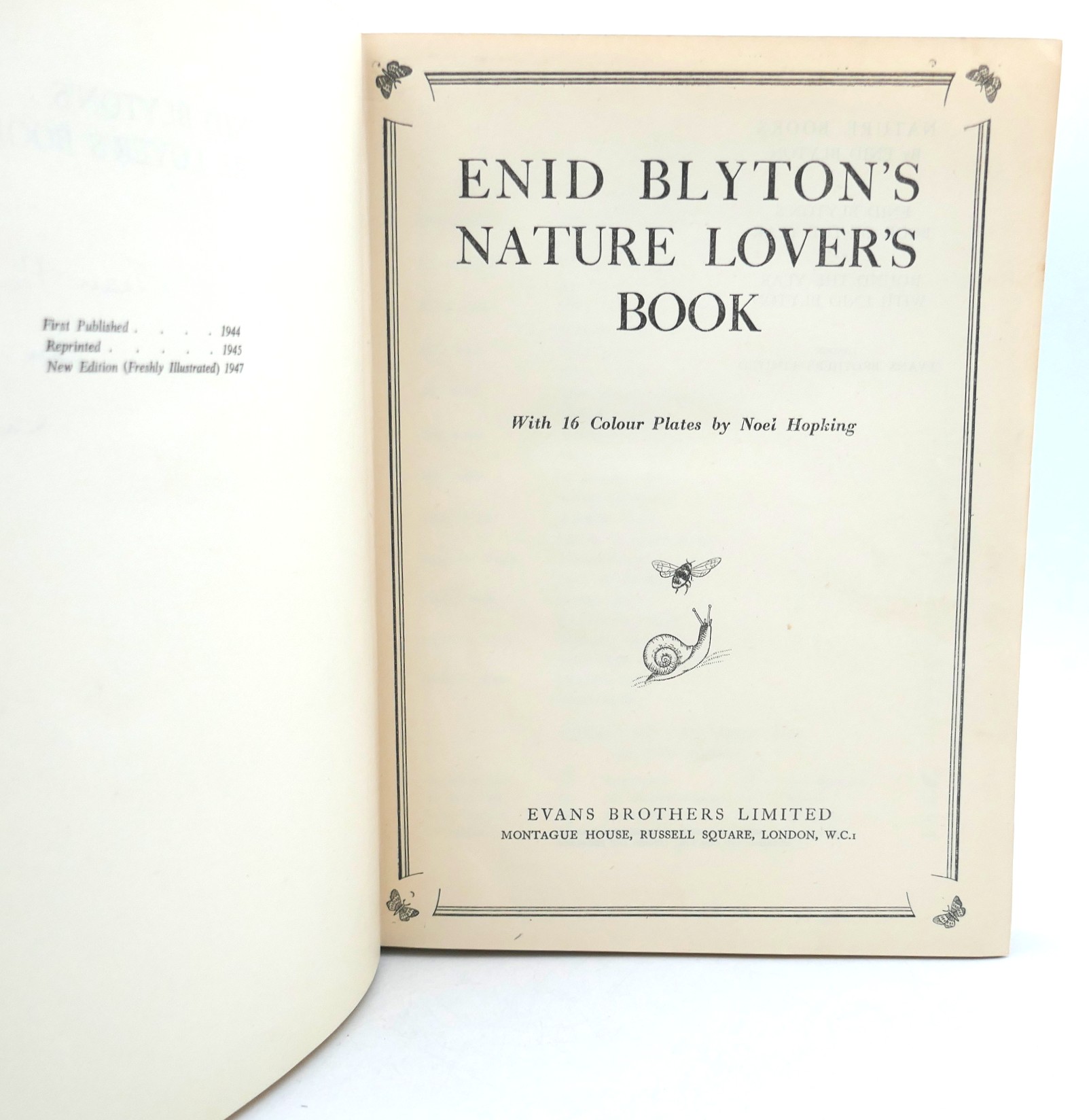 Enid Blyton's Nature Lover's Book. Signed Copy (1947) - Image 4