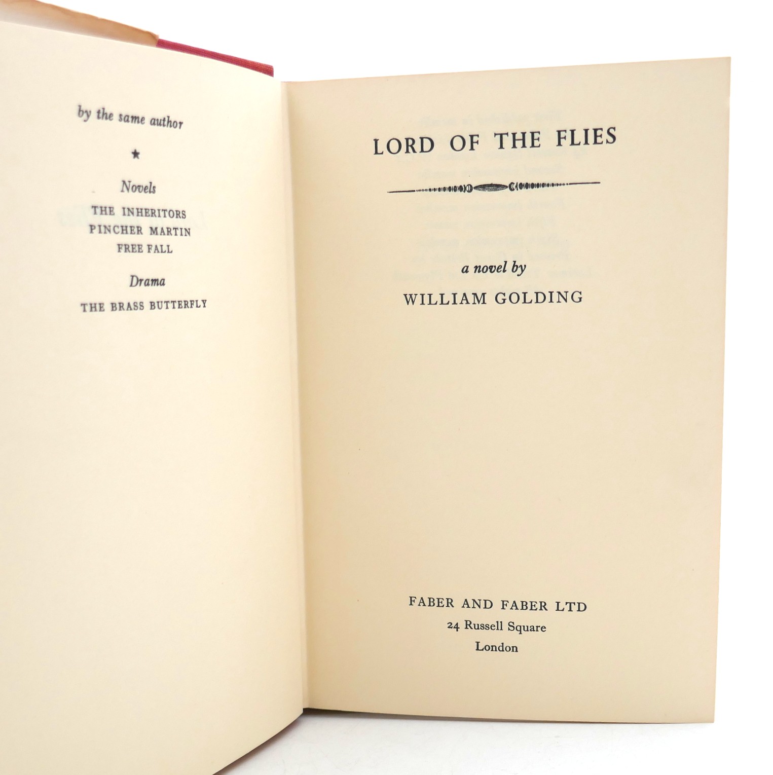 Lord Of The Flies. Sixth Impression (1961) - Image 2