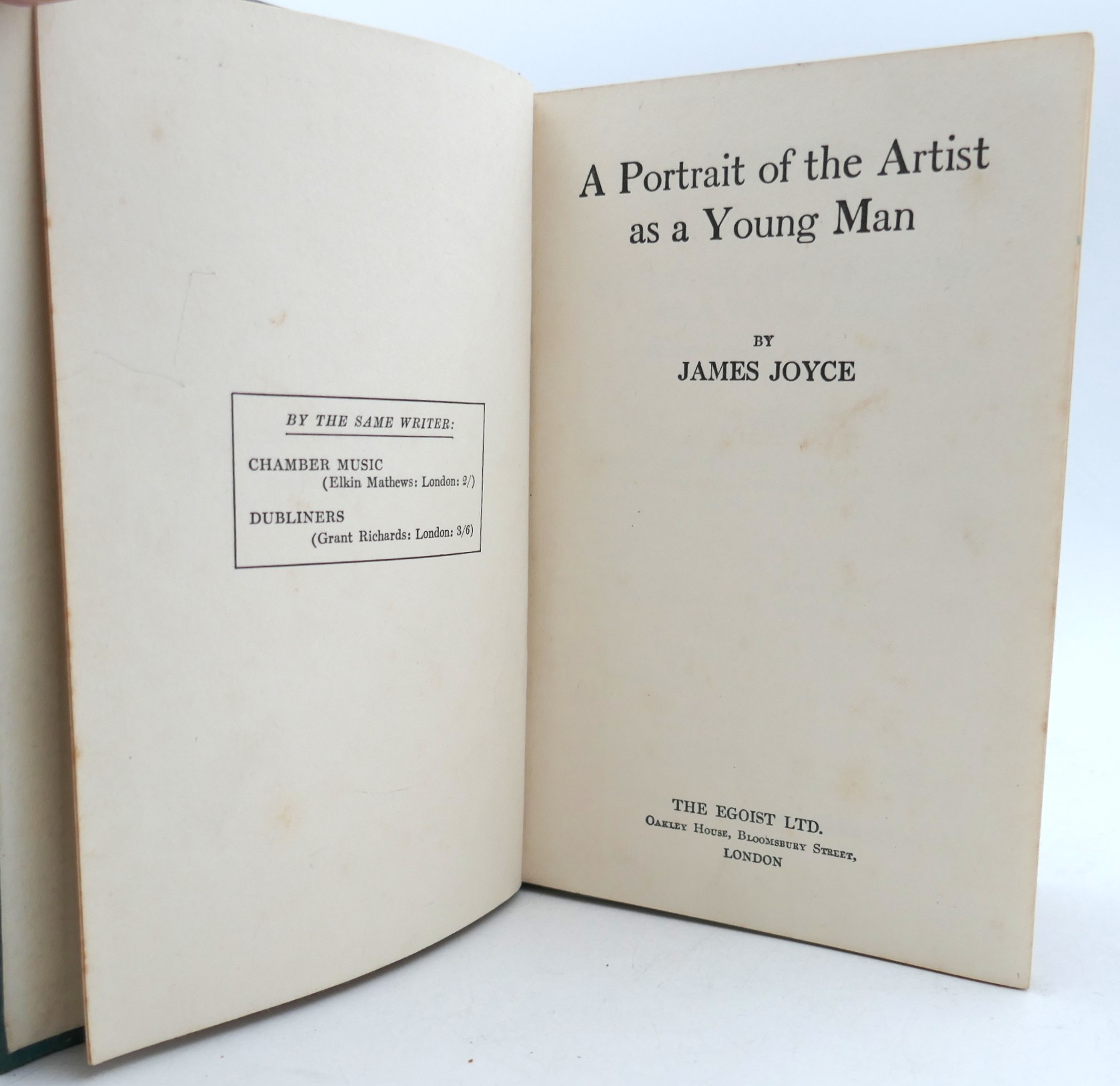 A Portrait of the Artist as a Young Man. First UK Edition (American Sheets) - Image 3