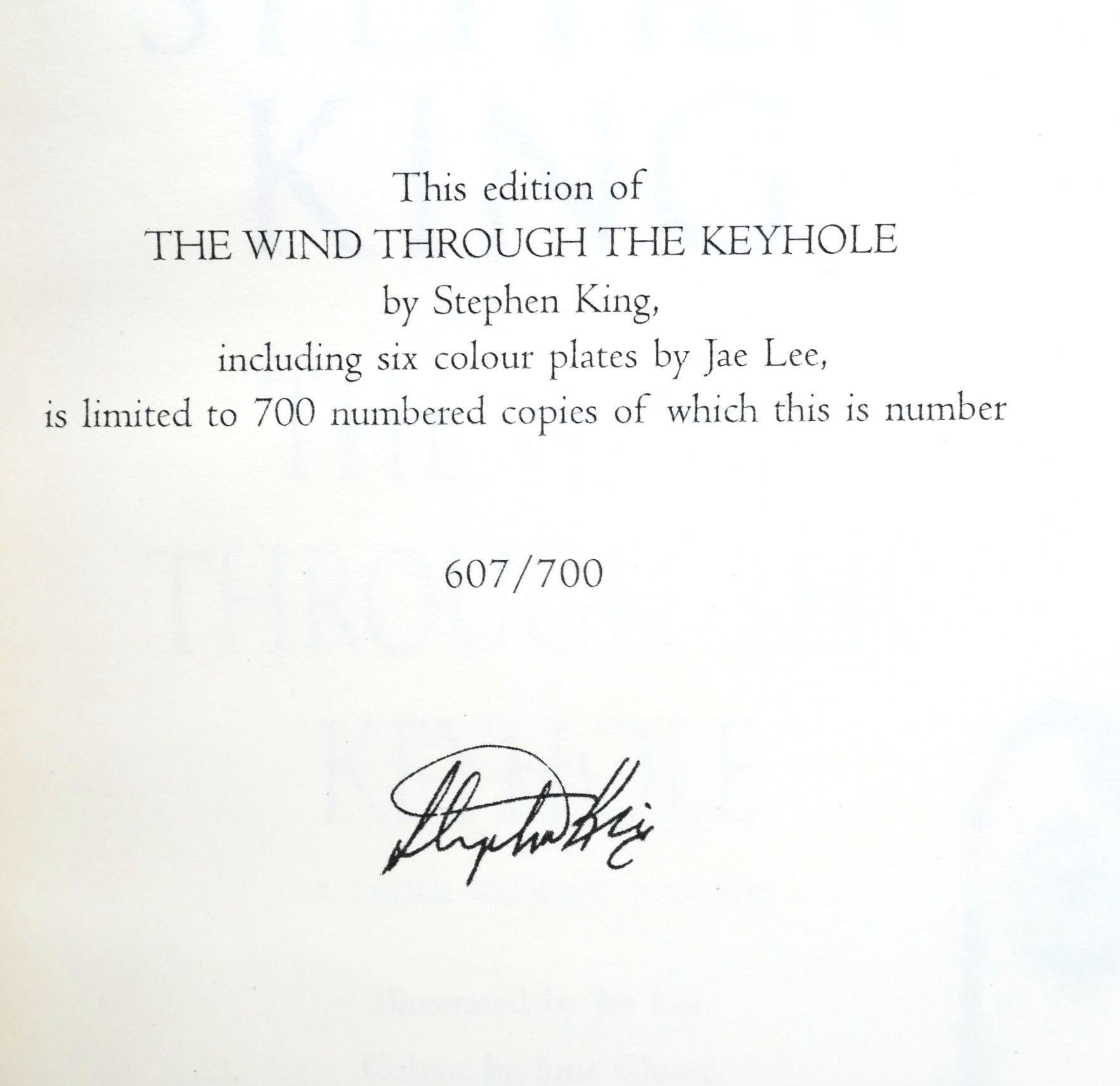 The Wind Through the Keyhole. Limited Edition (2012) - Image 3