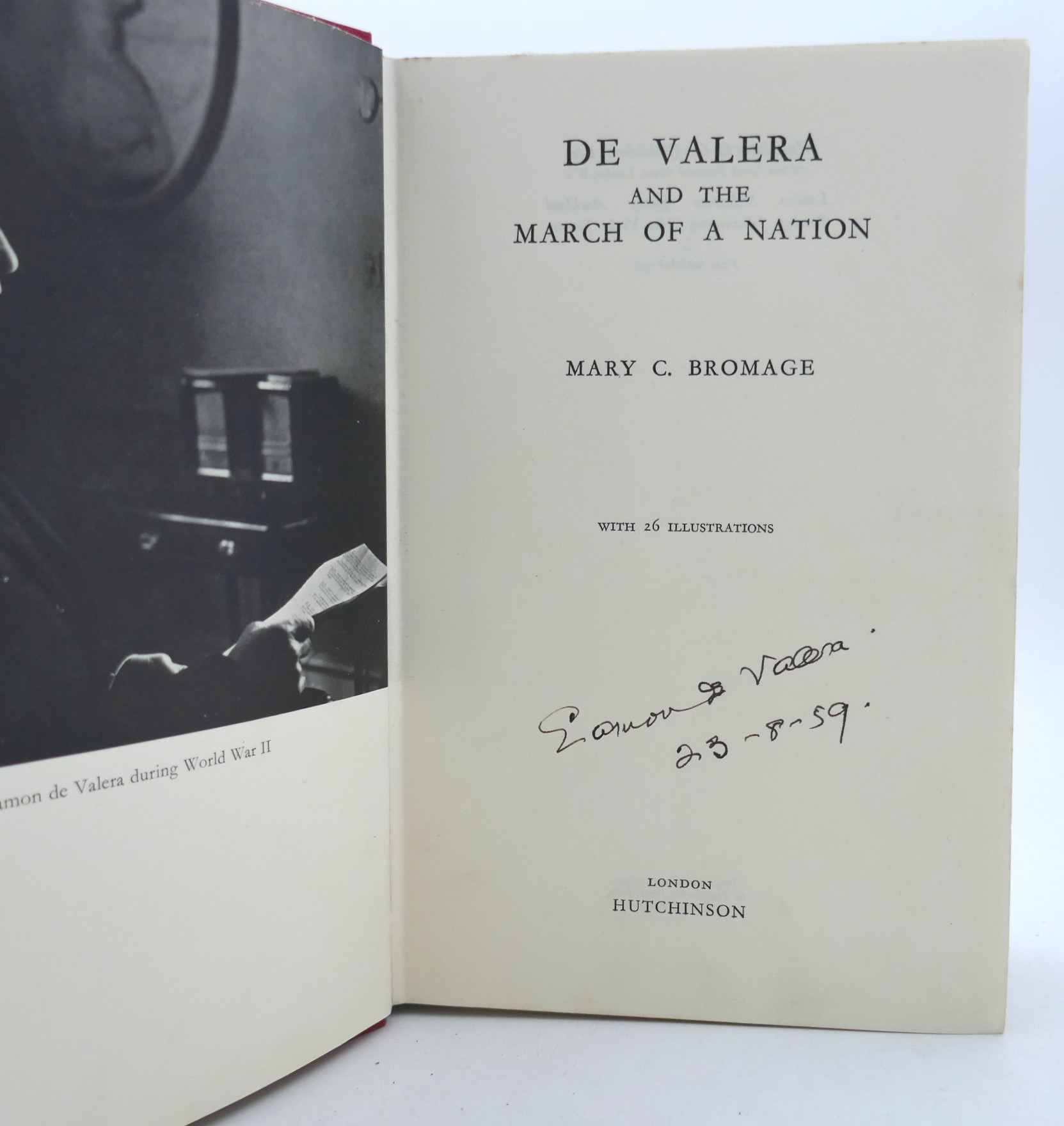 De Valera and the March of a Nation. Signed Copy (1956) - Image 2