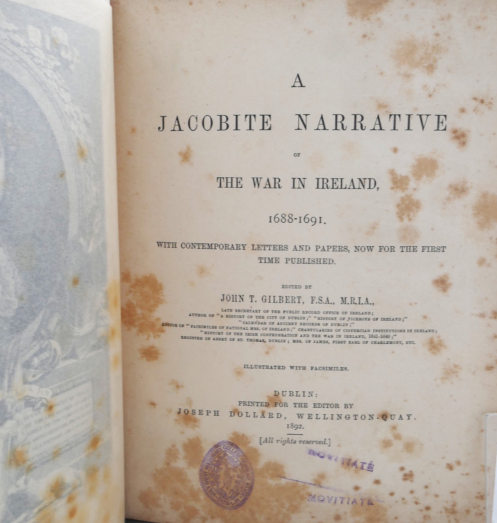 A Jacobite Narrative of the War in Ireland (1892) - Image 3