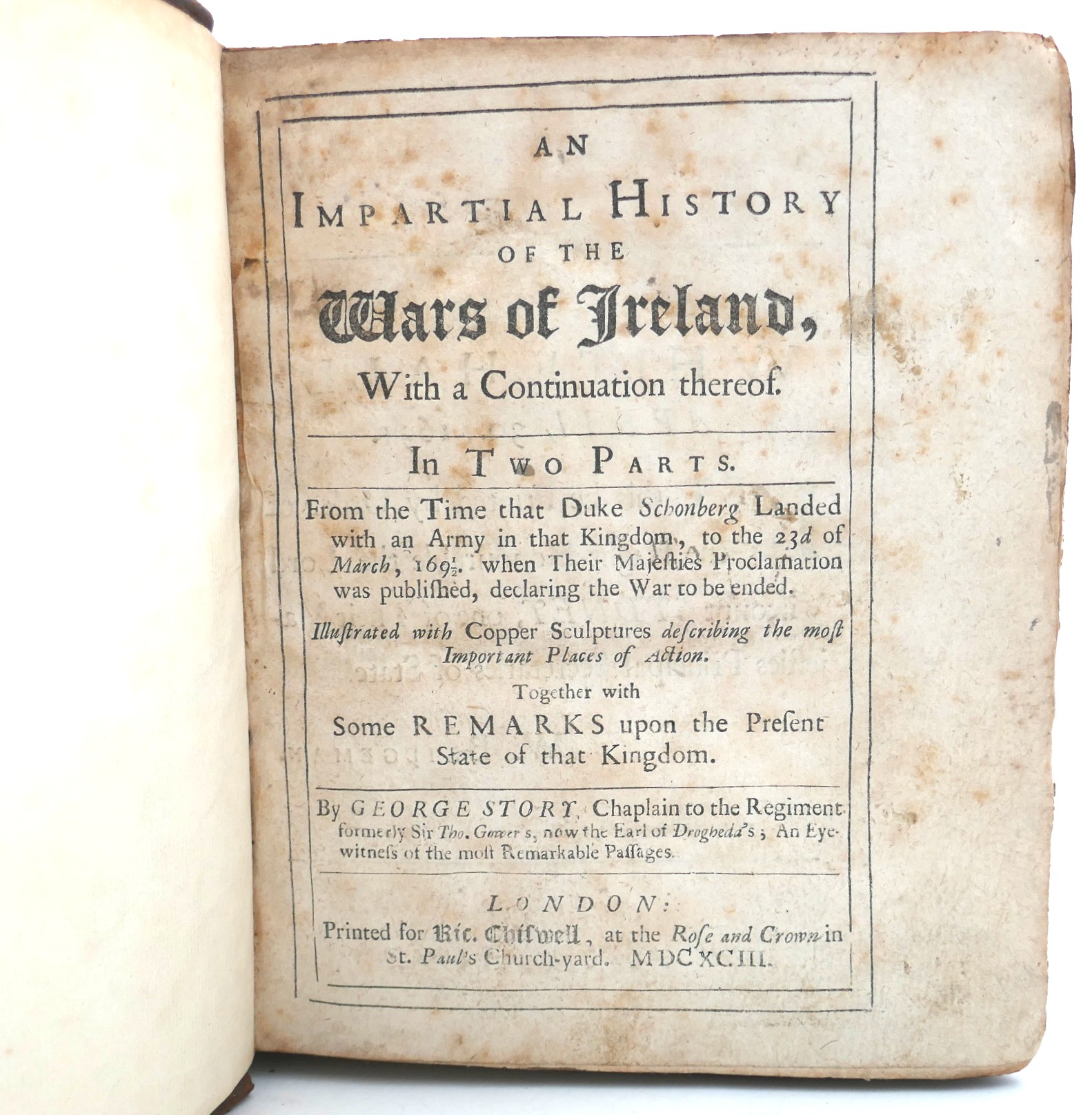 A True and Impartial History of the Wars of Ireland (1693) - Image 2