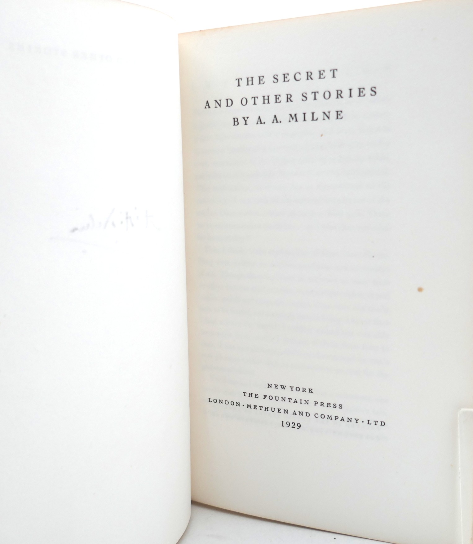 The Secret and Other Stories. Limited Signed Edition (1929) - Image 4