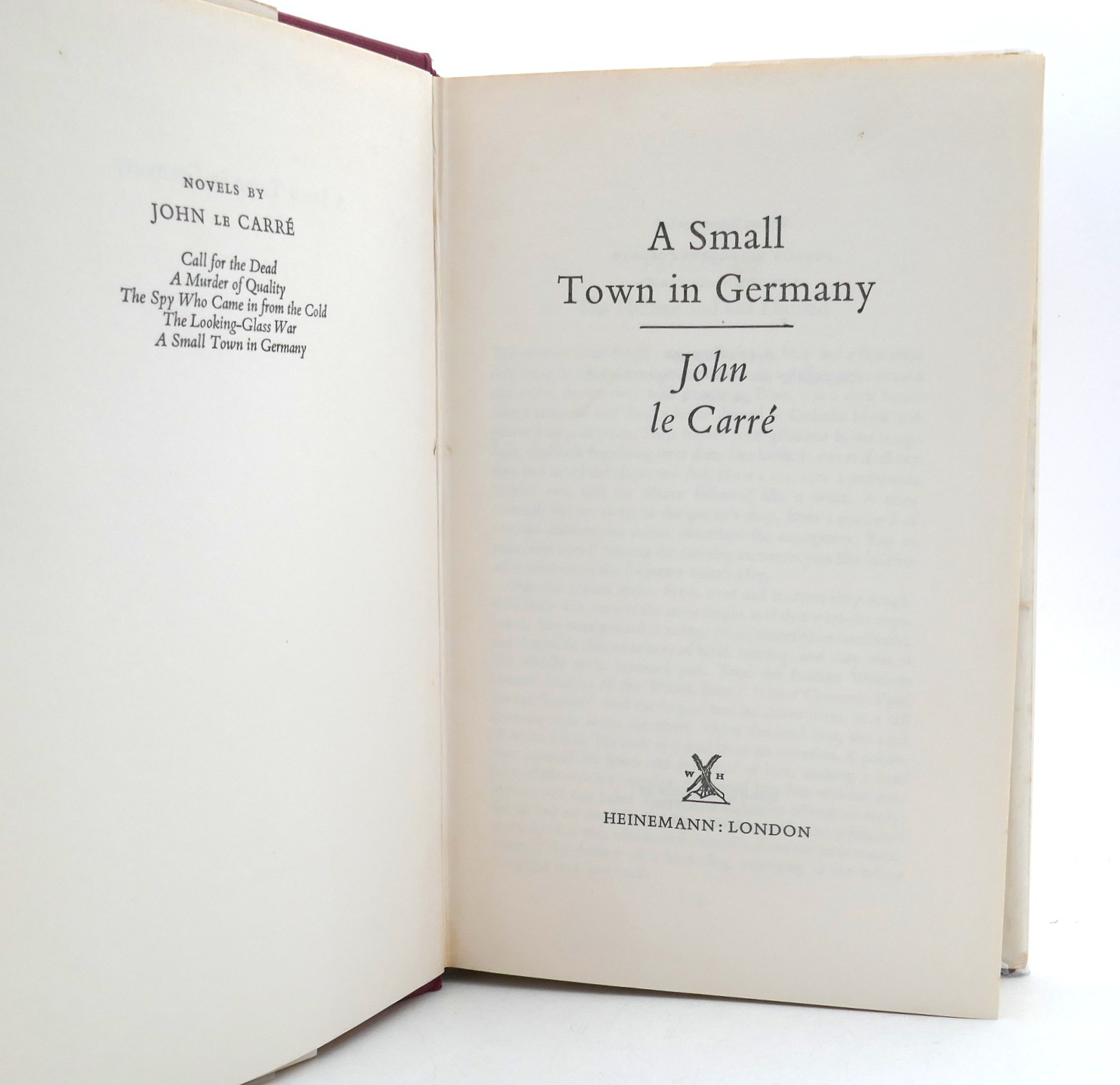 A Small Town in Germany. First Edition (1968) - Image 2