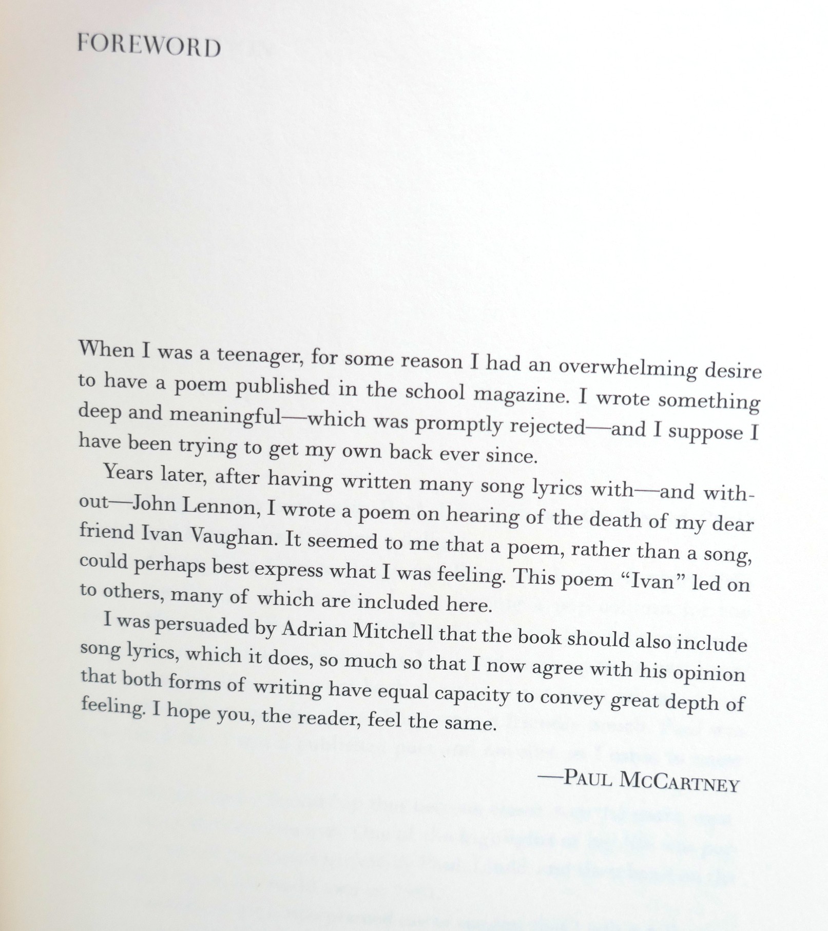 Blackbird Singing: Lyrics and Poems. Signed Copy (2001) - Image 11