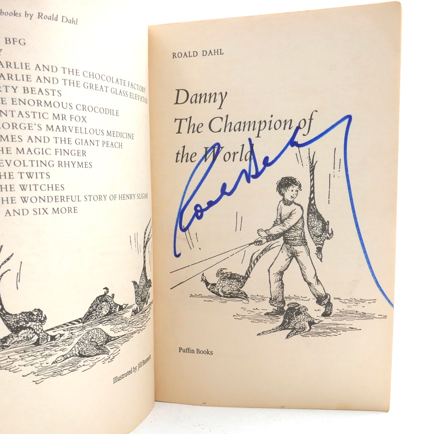 Danny. The Champion of the World. Signed Copy (1986) - Image 2
