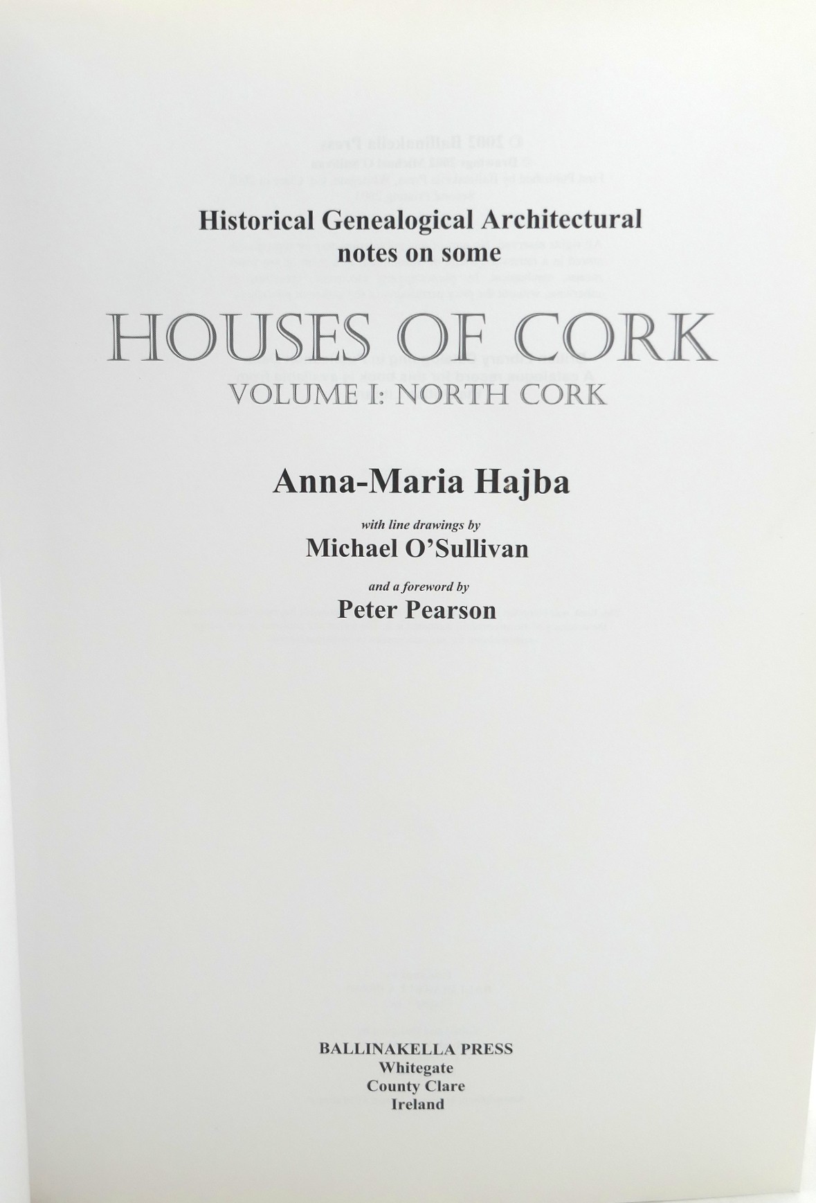 Houses of Cork Volume I: North Cork (2003) - Image 2