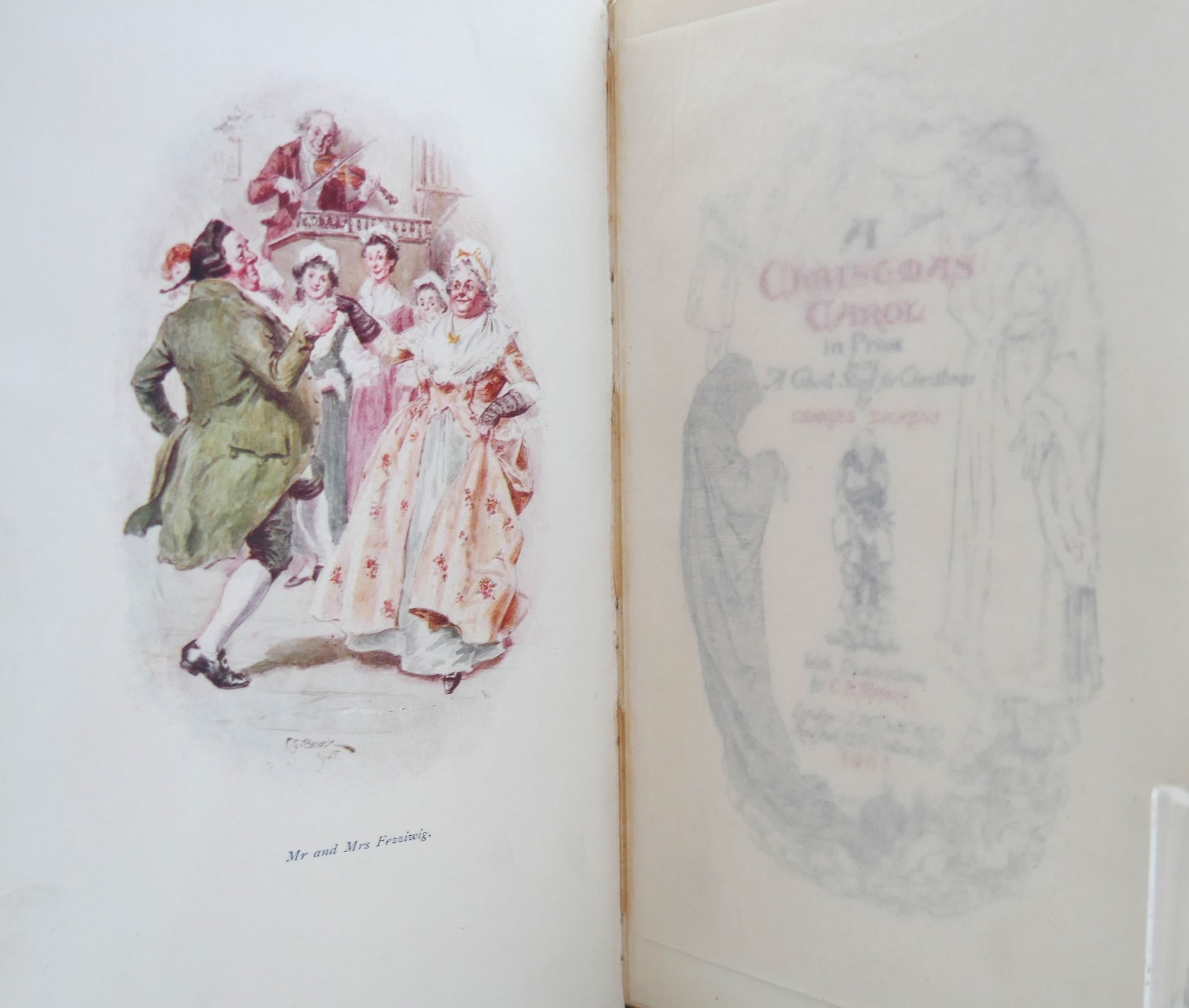 A Christmas Carol. Illustrated by Charles E. Brock (1907) - Image 3