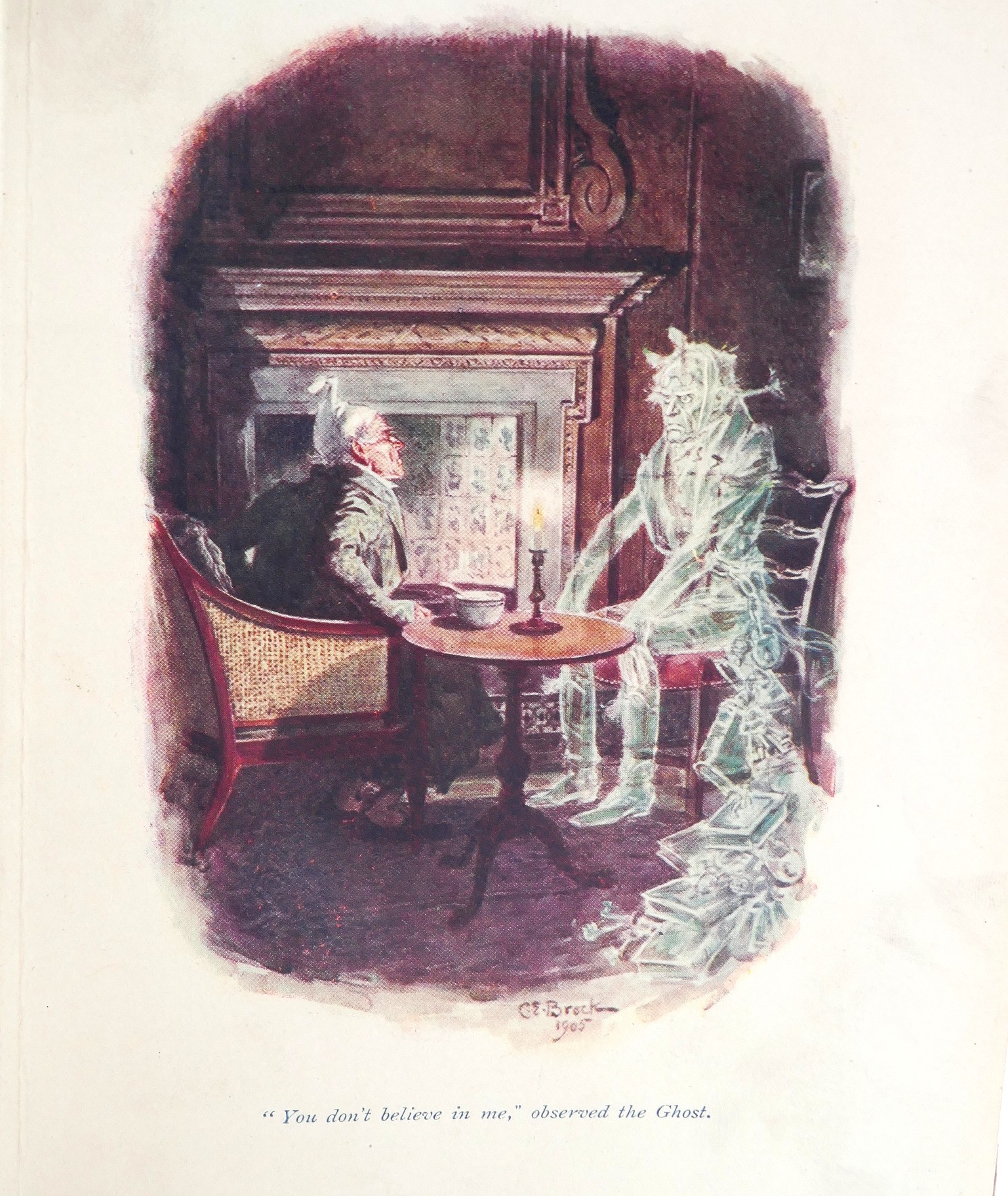 A Christmas Carol. Illustrated by Charles E. Brock (1907) - Image 9