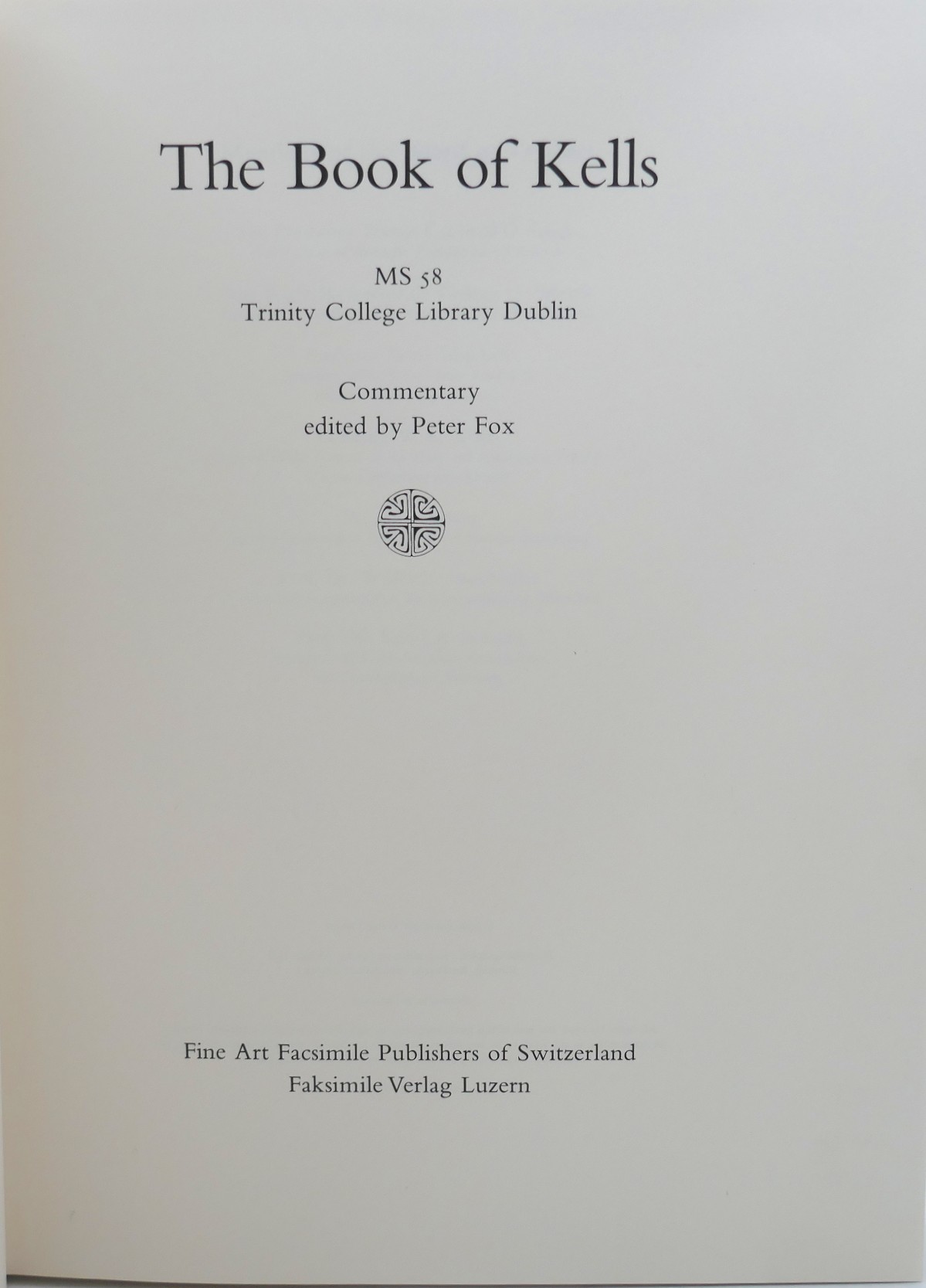 The Book of Kells: Commentary Volume (1990) - Image 2