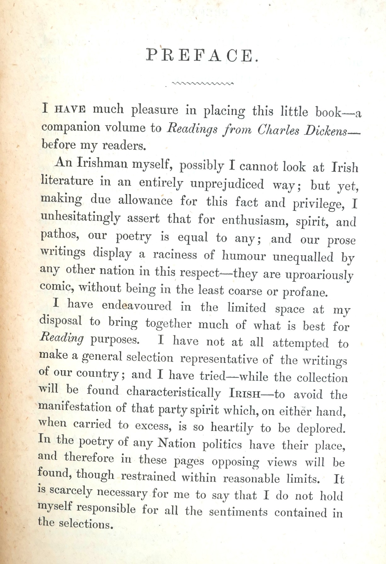 Readings from Irish Authors. Humorous and Pathetic (1883) - Image 3
