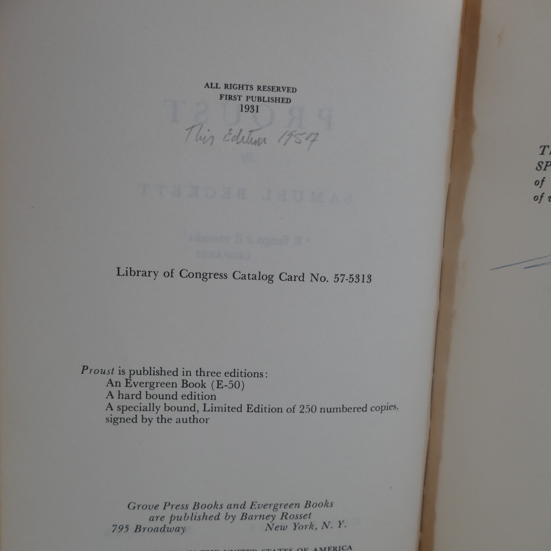 Proust. Limited Signed Edition (1957) - Image 5