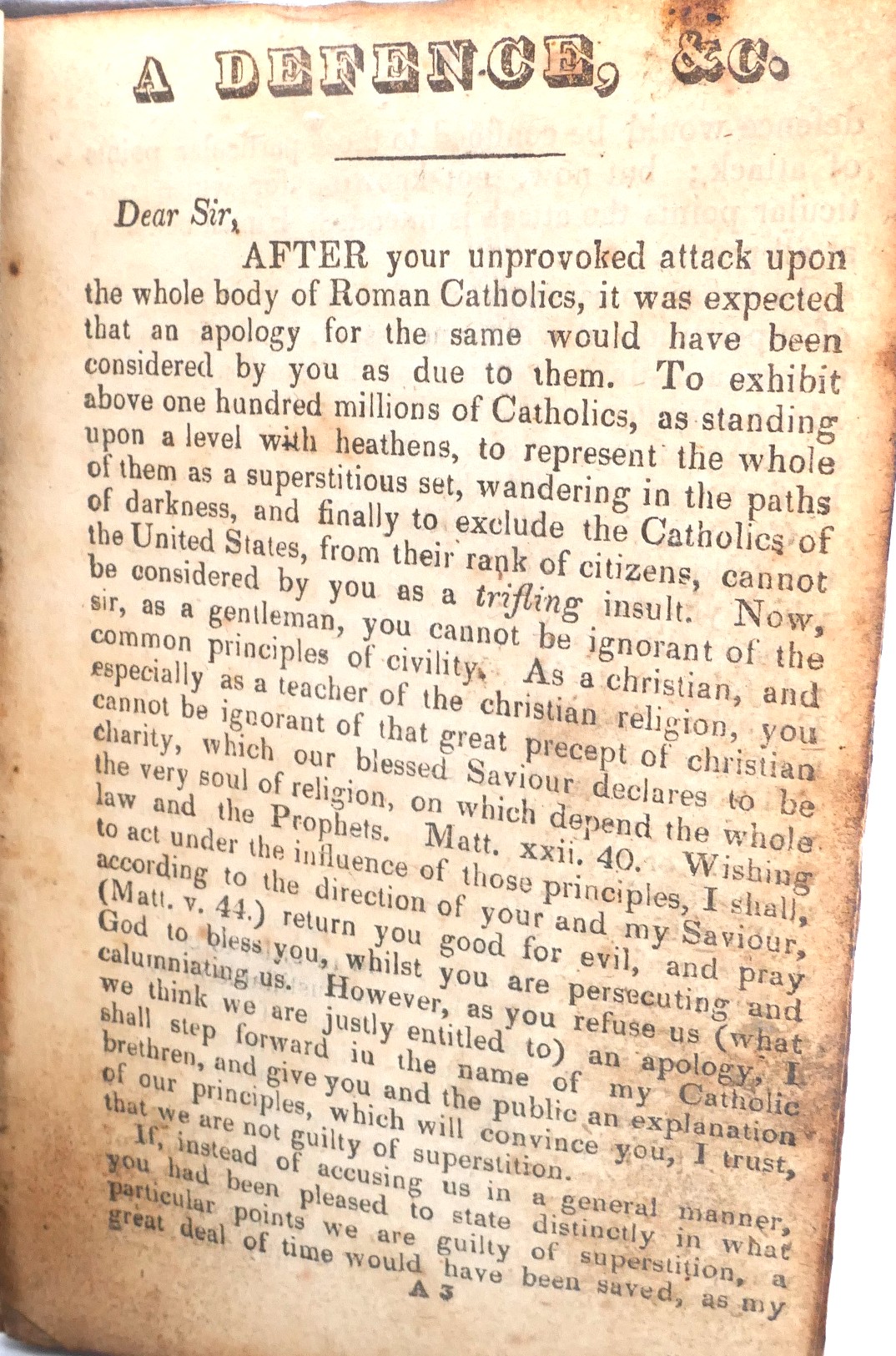 A Defence of Catholic Principles (1823) - Image 4