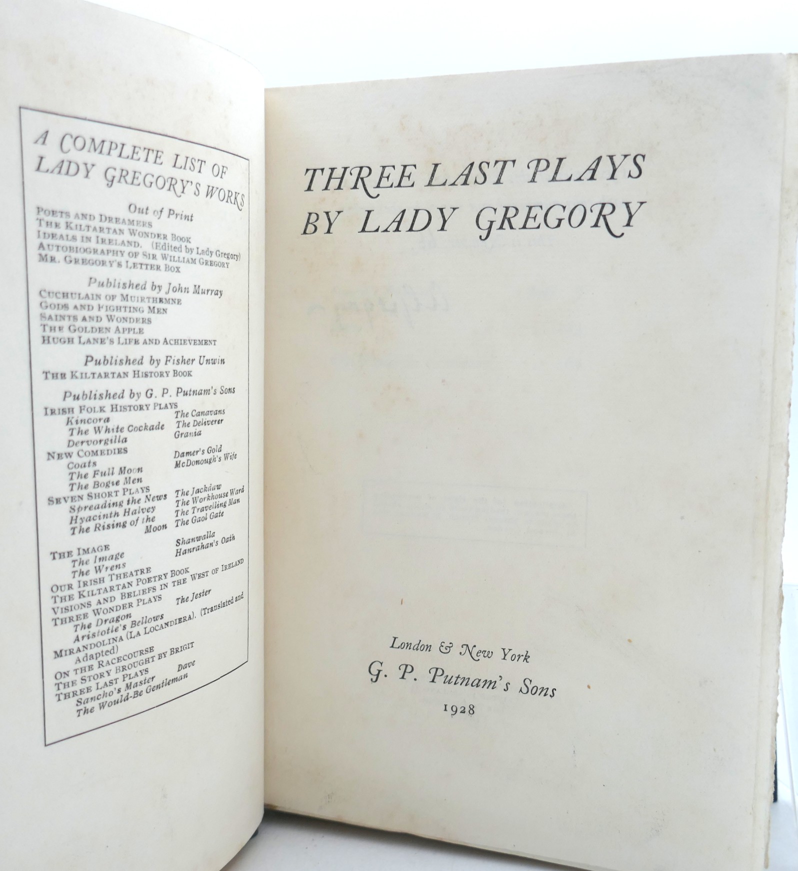 Three Last Plays. Signed Limited Edition (1928) - Image 3