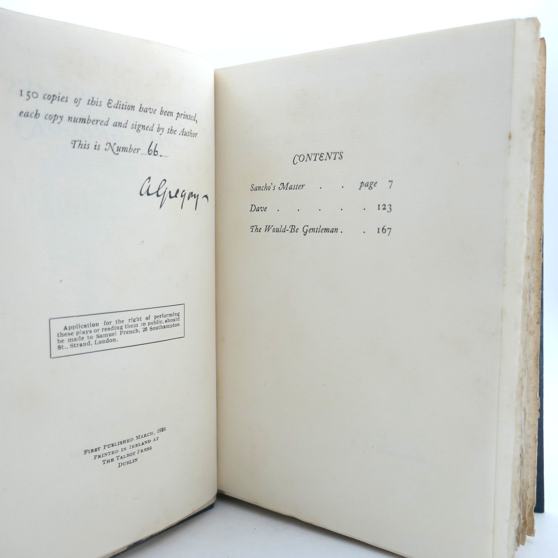 Three Last Plays. Signed Limited Edition (1928) - Image 5