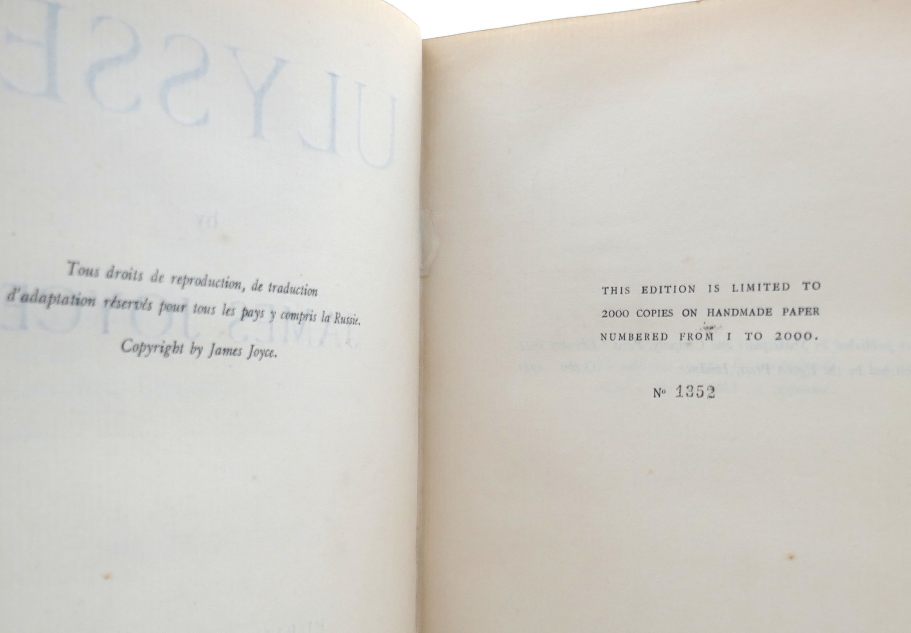 Ulysses. Second Edition (October 1922) - Image 6