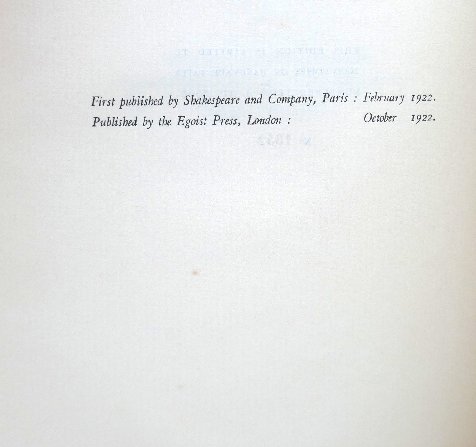 Ulysses. Second Edition (October 1922) - Image 7