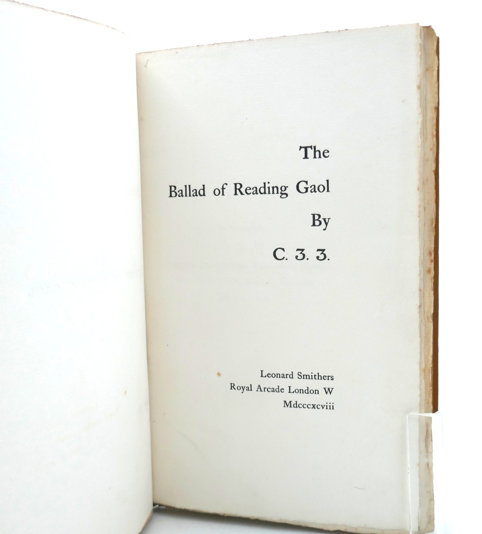 The Ballad of Reading Gaol. First & Second Editions (1898) - Image 5