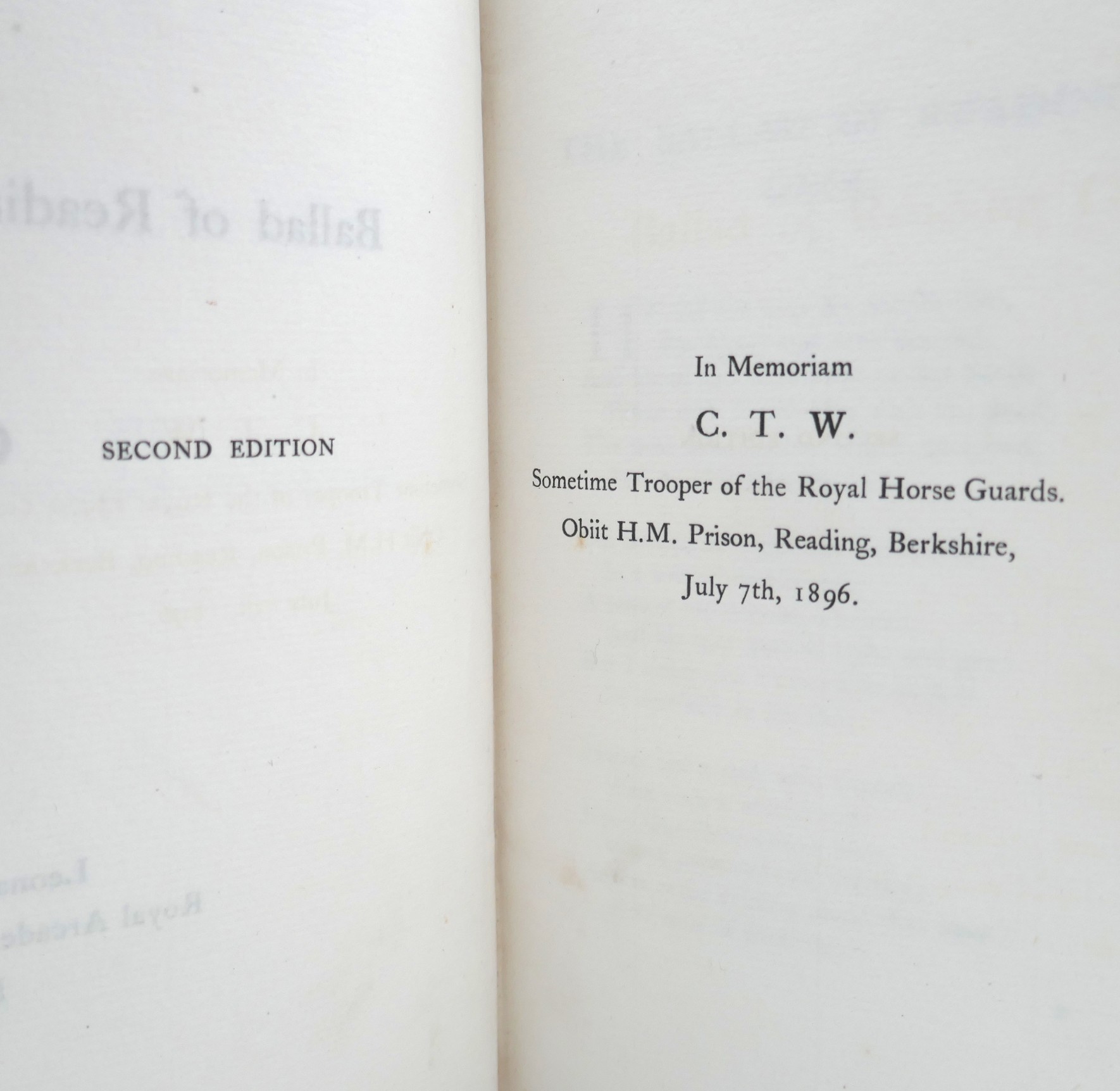 The Ballad of Reading Gaol. First & Second Editions (1898) - Image 9