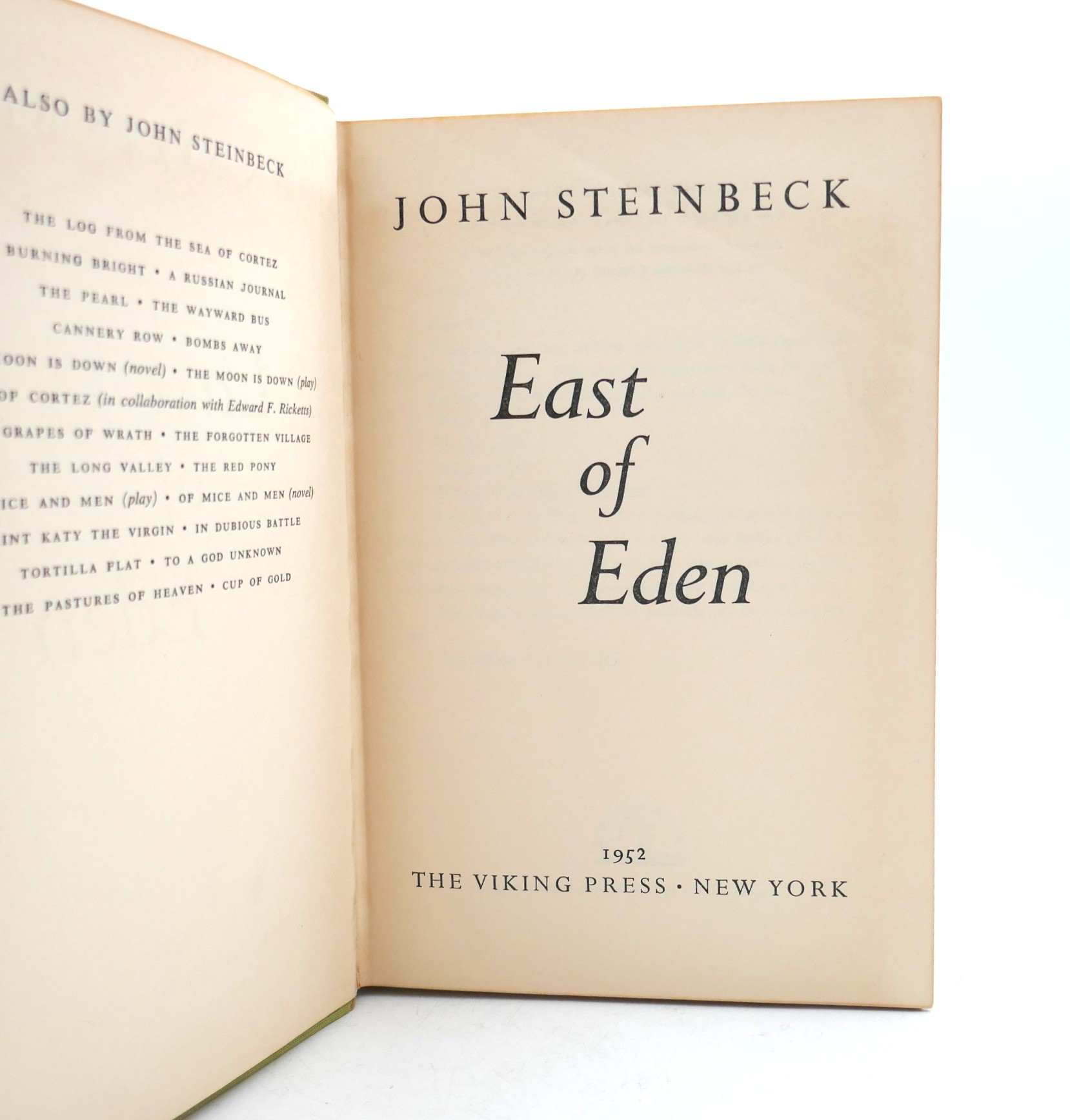 East of Eden. First Edition (1952) - Image 2