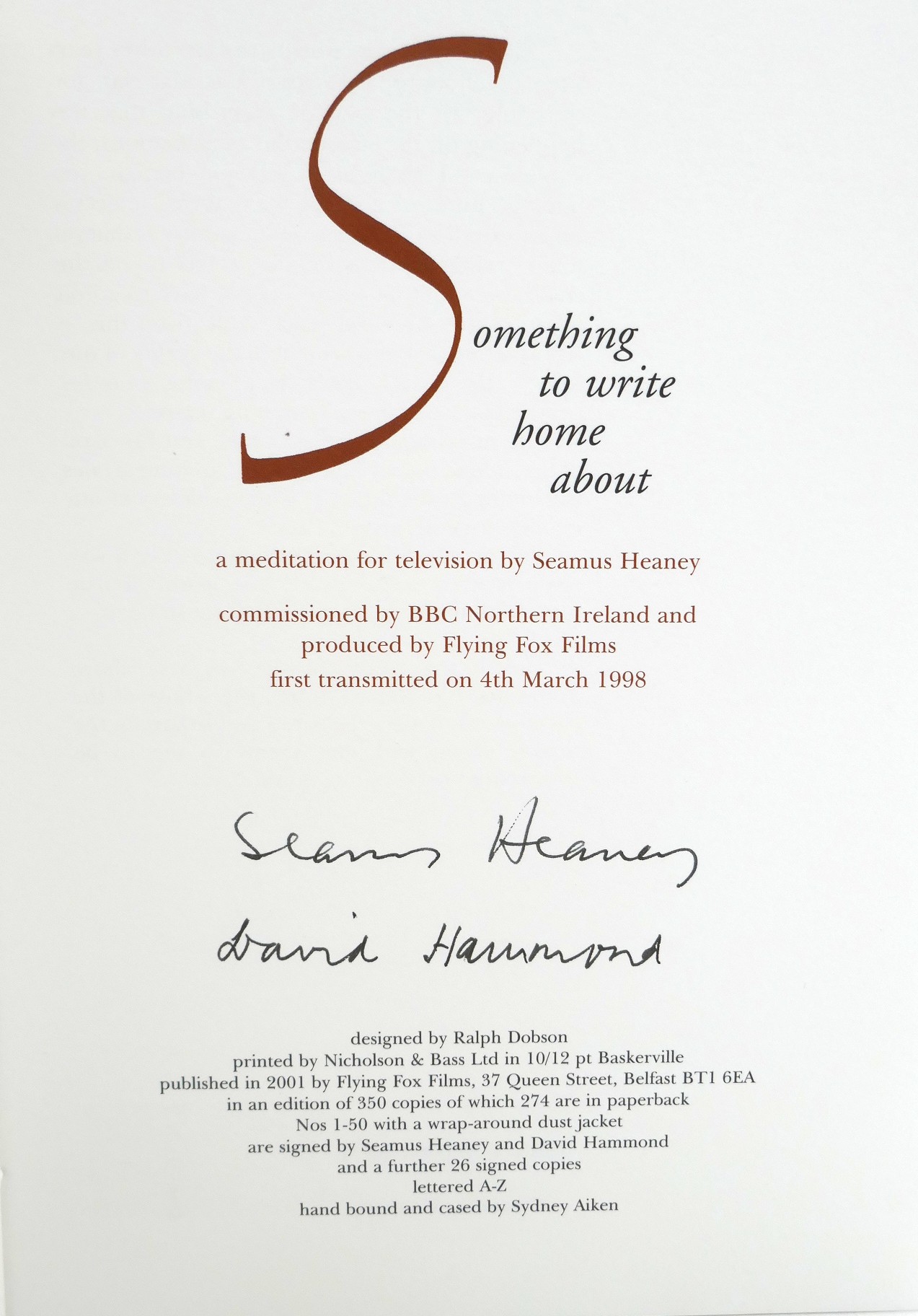 Something to Write Home About. Limited Edition (2001) - Image 2