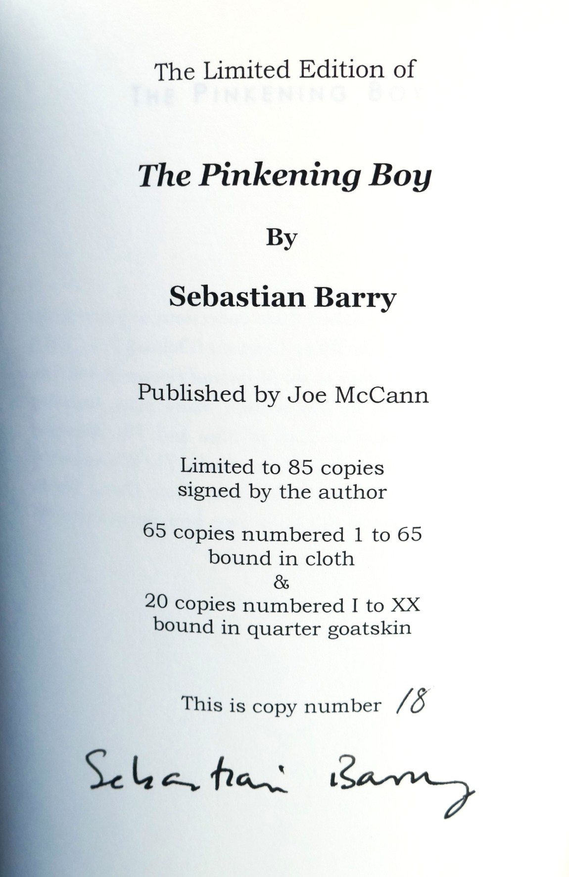 The Pinkening Boy. Limited Signed Edition (2004) - Image 2