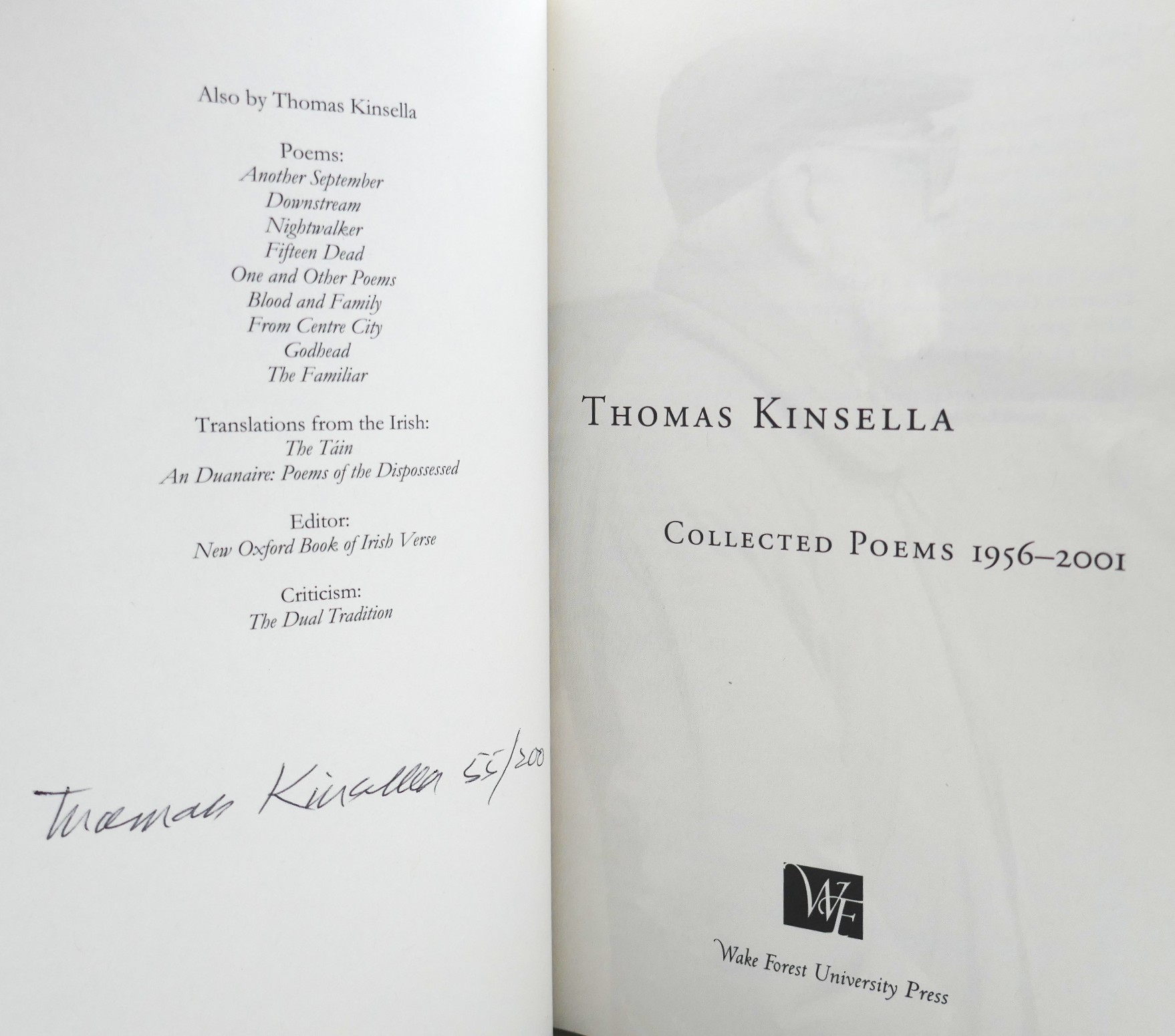 Collected Poems 1956-2001. Limited Edition (2006) - Image 2