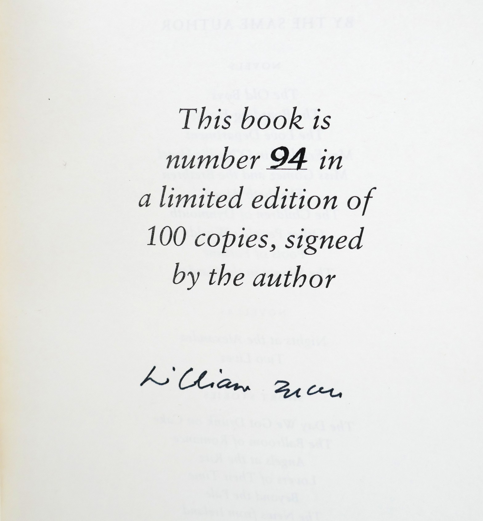 Collected Stories. Limited Signed Edition (1992) - Image 3