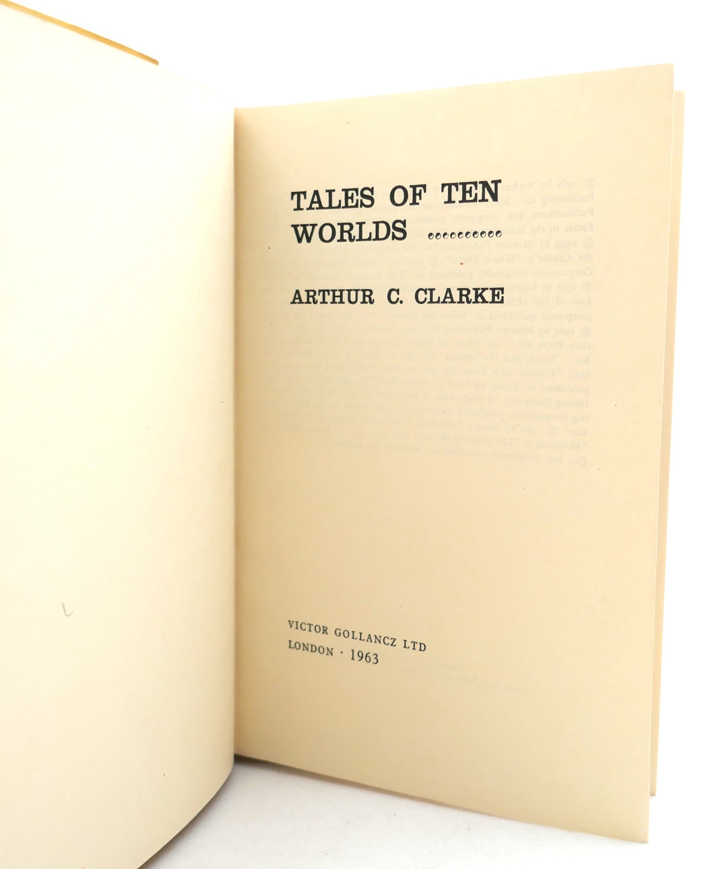 Tales of Ten Worlds. First Edition (1963) - Image 2