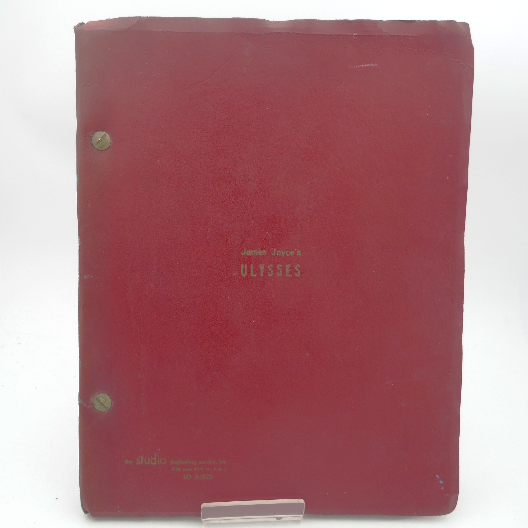Joseph Strick Production of 'Ulysses.' Screenplay (1966)