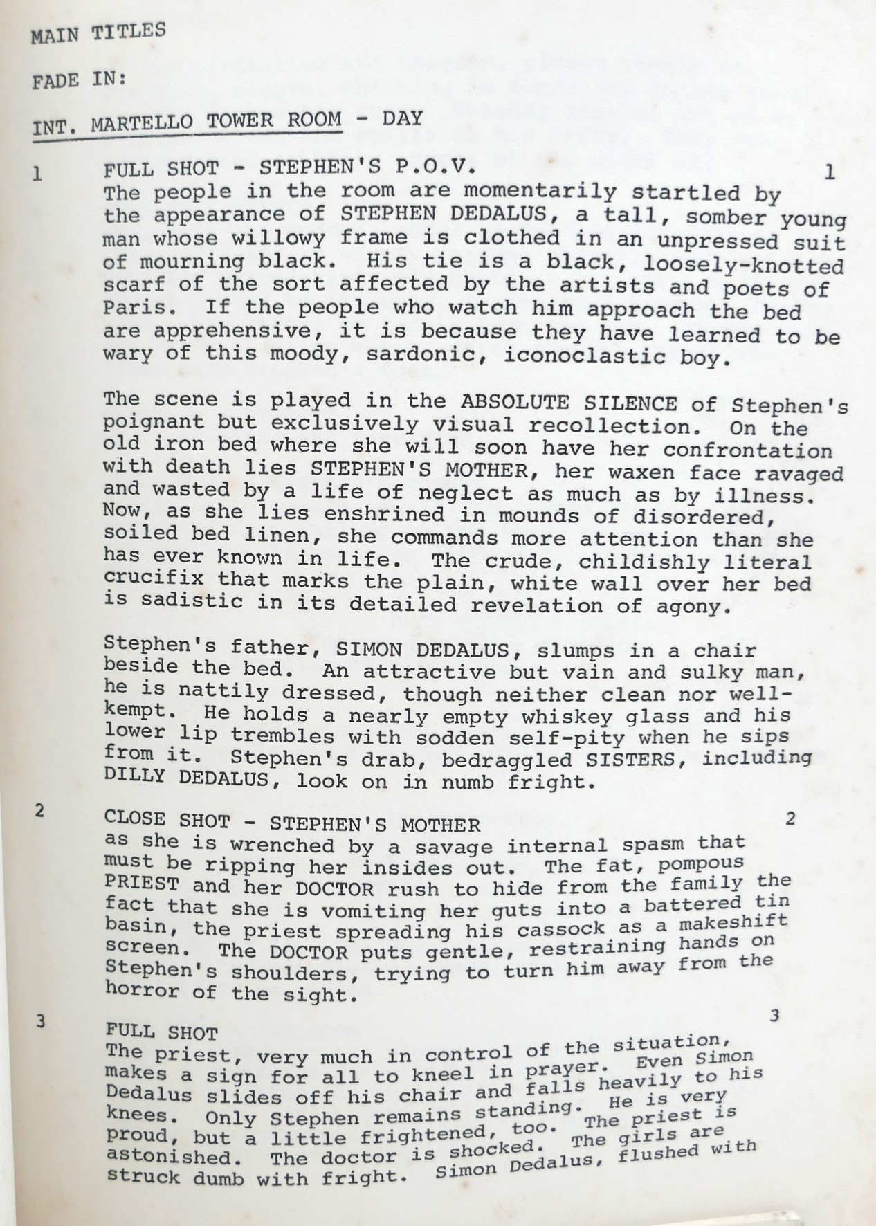 Joseph Strick Production of 'Ulysses.' Screenplay (1966) - Image 4