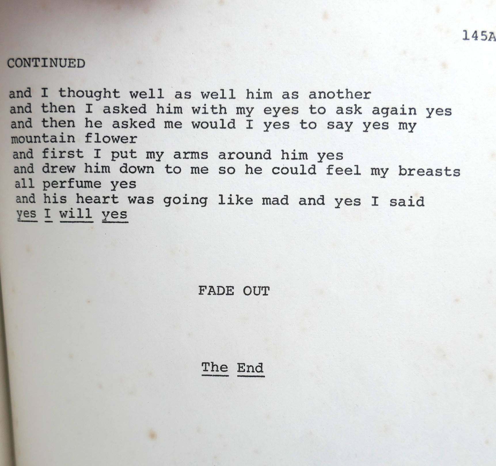 Joseph Strick Production of 'Ulysses.' Screenplay (1966) - Image 5