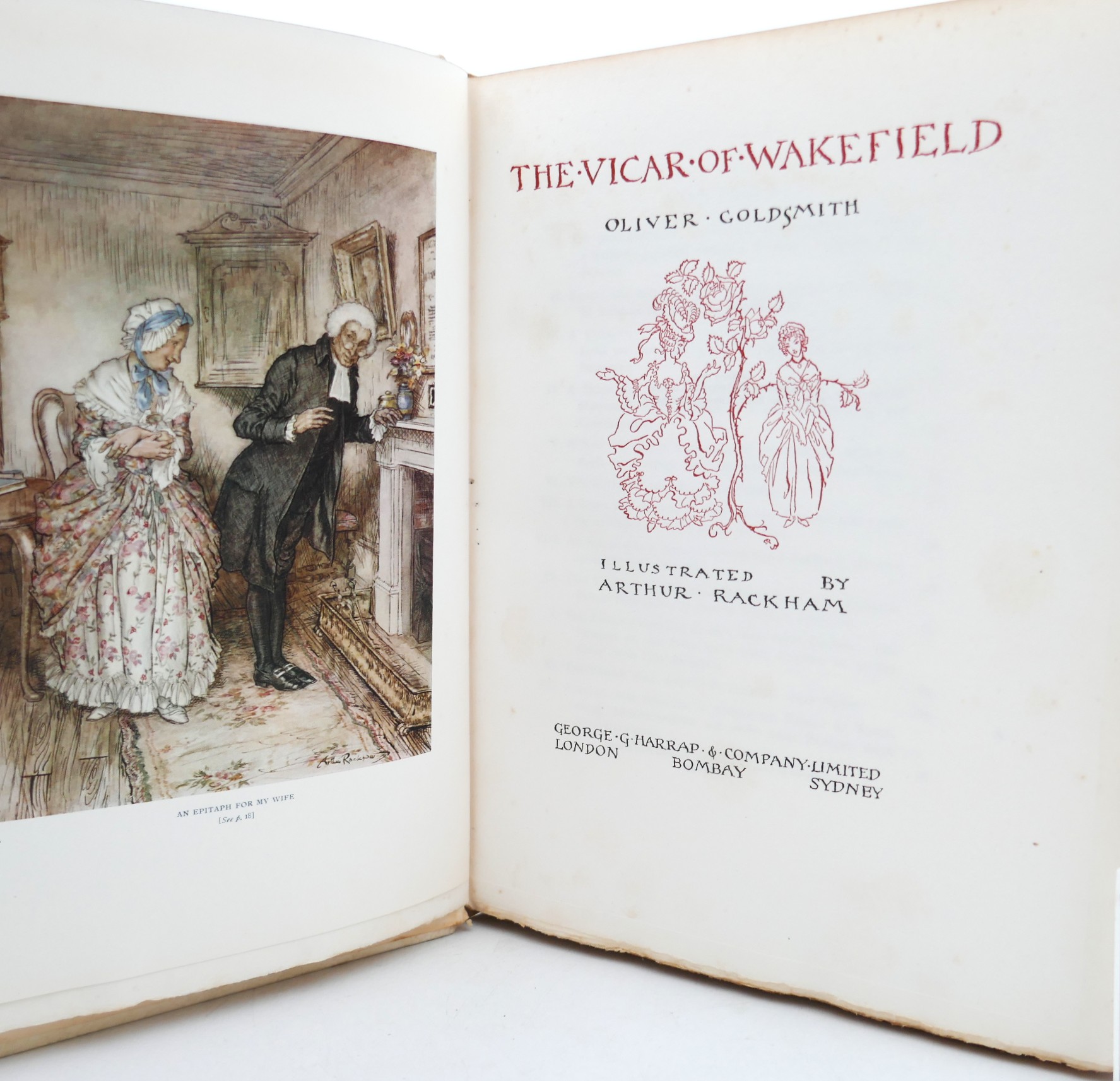 The Vicar of Wakefield. Illustrated by Arthur Rackham (1929) - Image 4