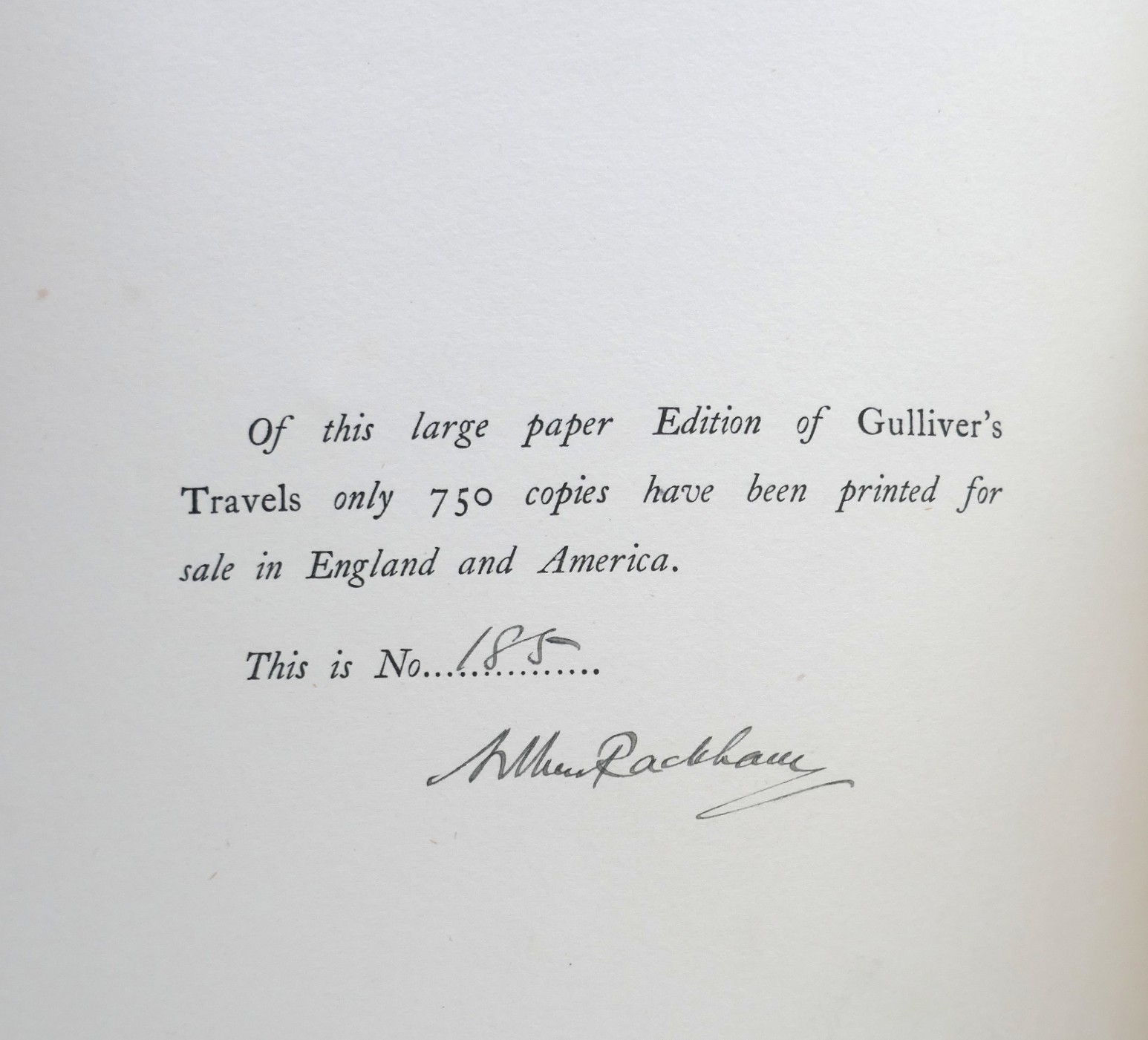 Gulliver's Travels. Limited Signed Edition (1909) - Image 4