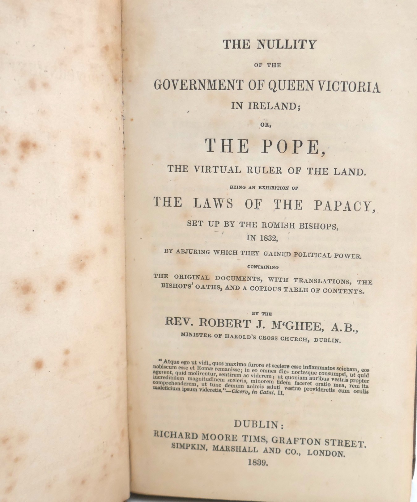 The Nullity of the Government of Queen Victoria in Ireland (1839) - Image 2