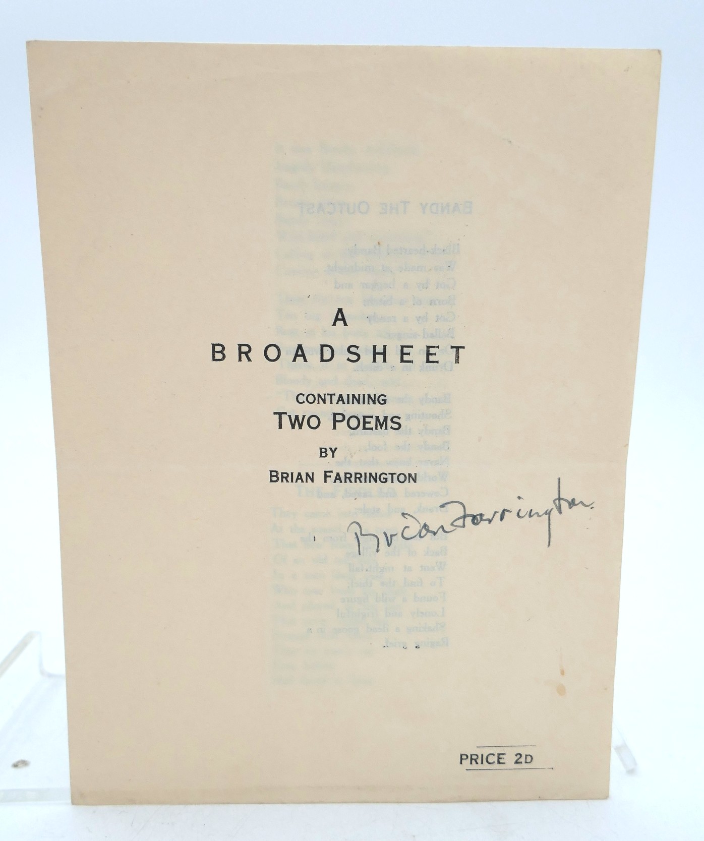 Ten Poems. Signed by the author (1941) - Image 4