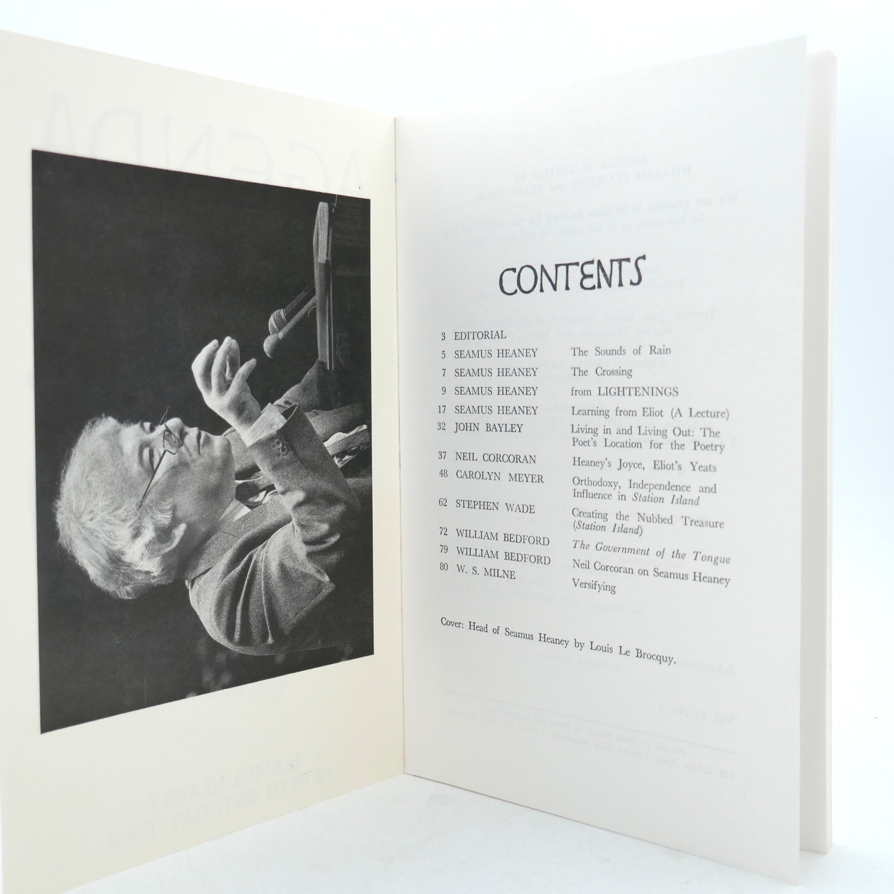 Agenda. Seamus Heaney Fiftieth Birthday Issue (1989) - Image 2